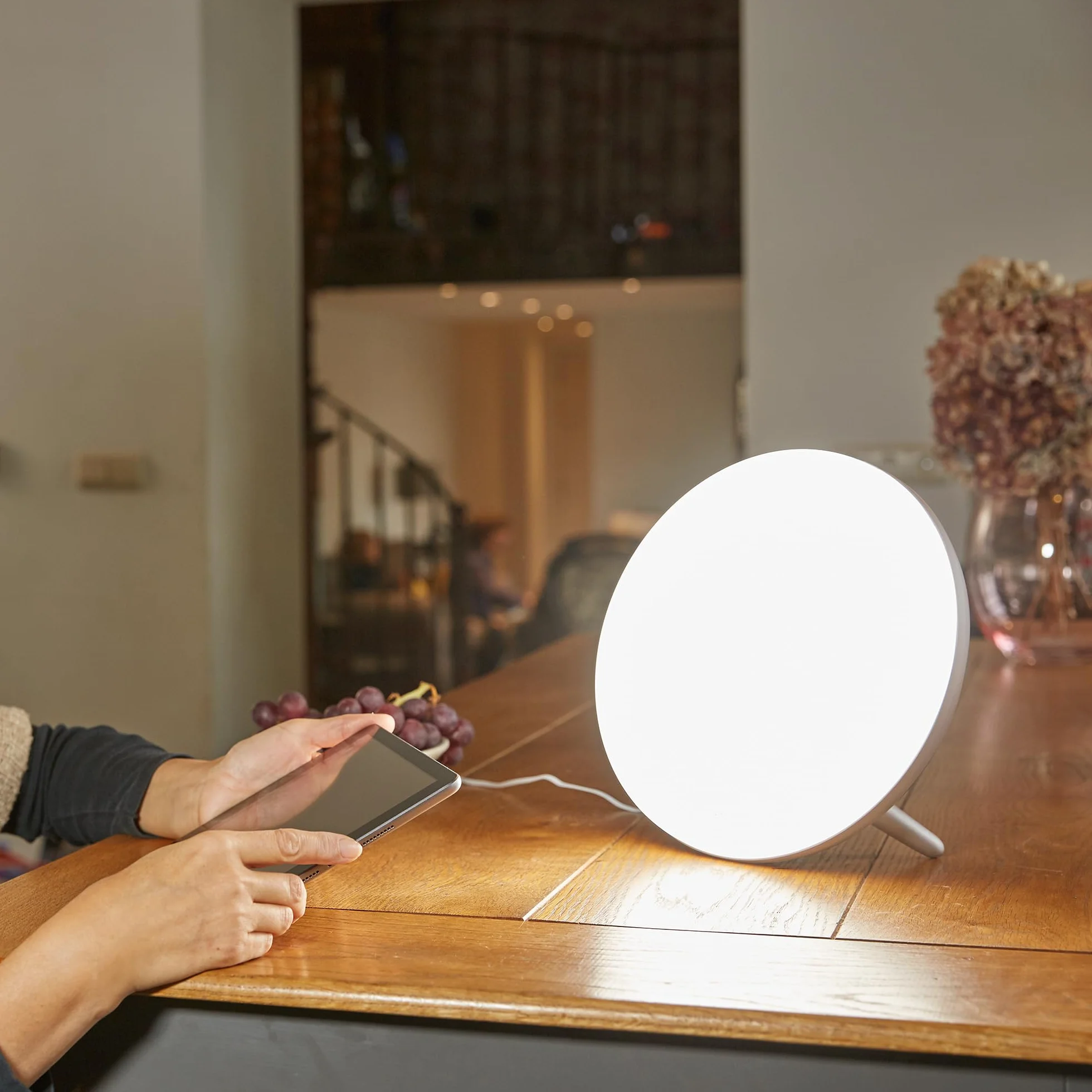Lampe Luminothérapie LANAFORM Lumino LED Gold 10000 Lux Sans UV Réglable 5 Intensités
