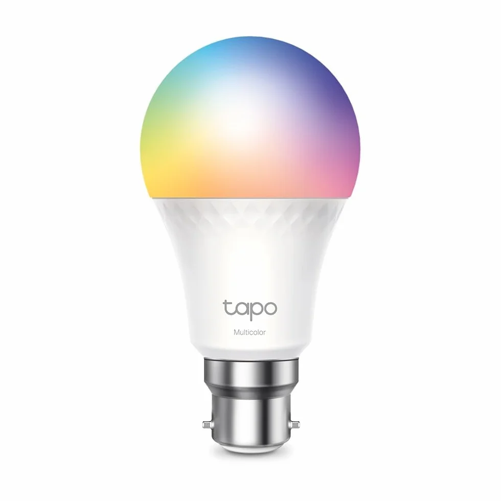 Tapo Ampoule intelligente B22 Matter, 1055 lm, 8,6 W, surveillance énergie, intensité variable, compatible Alexa Apple HomeKit