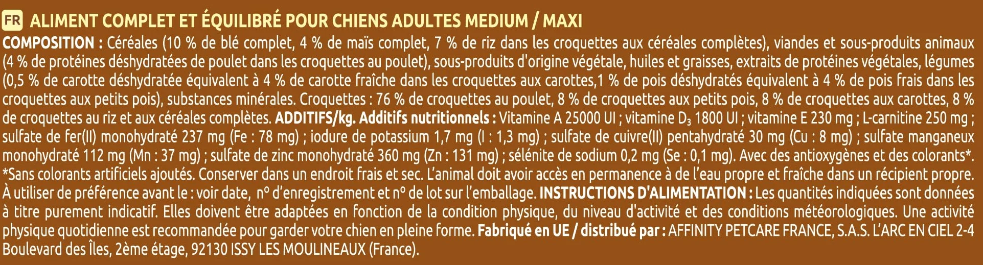 Croquettes pour Chien Ultima Medium-Maxi Light Poulet Riz, 7.5 kg