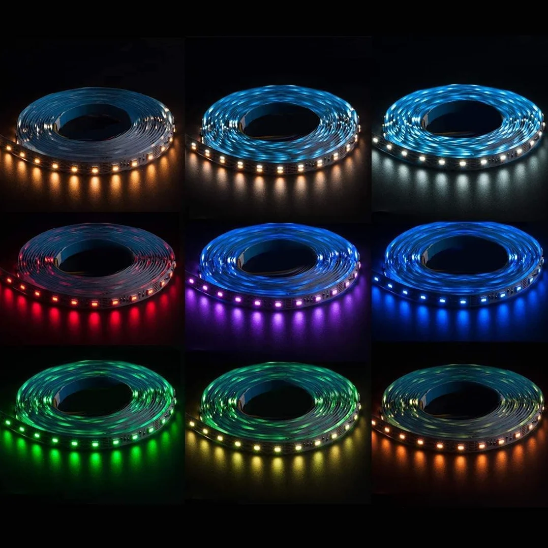 BTF-LIGHTING Ruban LED RGBCCT 5 en 1 5050SMD RGBWW 5M 60LED/m 300LEDs 2700K-6500K DC12V IP30