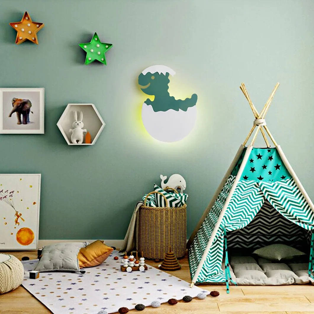 Dessin animé applique murale LED chambre enfants créative éclairage mural garçons filles