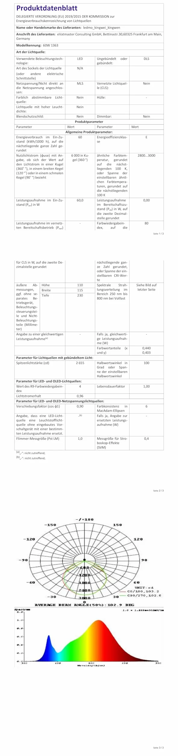 Ledmo 60W Applique Murale Exterieur LED 5000Lm Noir IP65 3000K Projecteur Exterieur avec Panneau LED Pivotant 360°