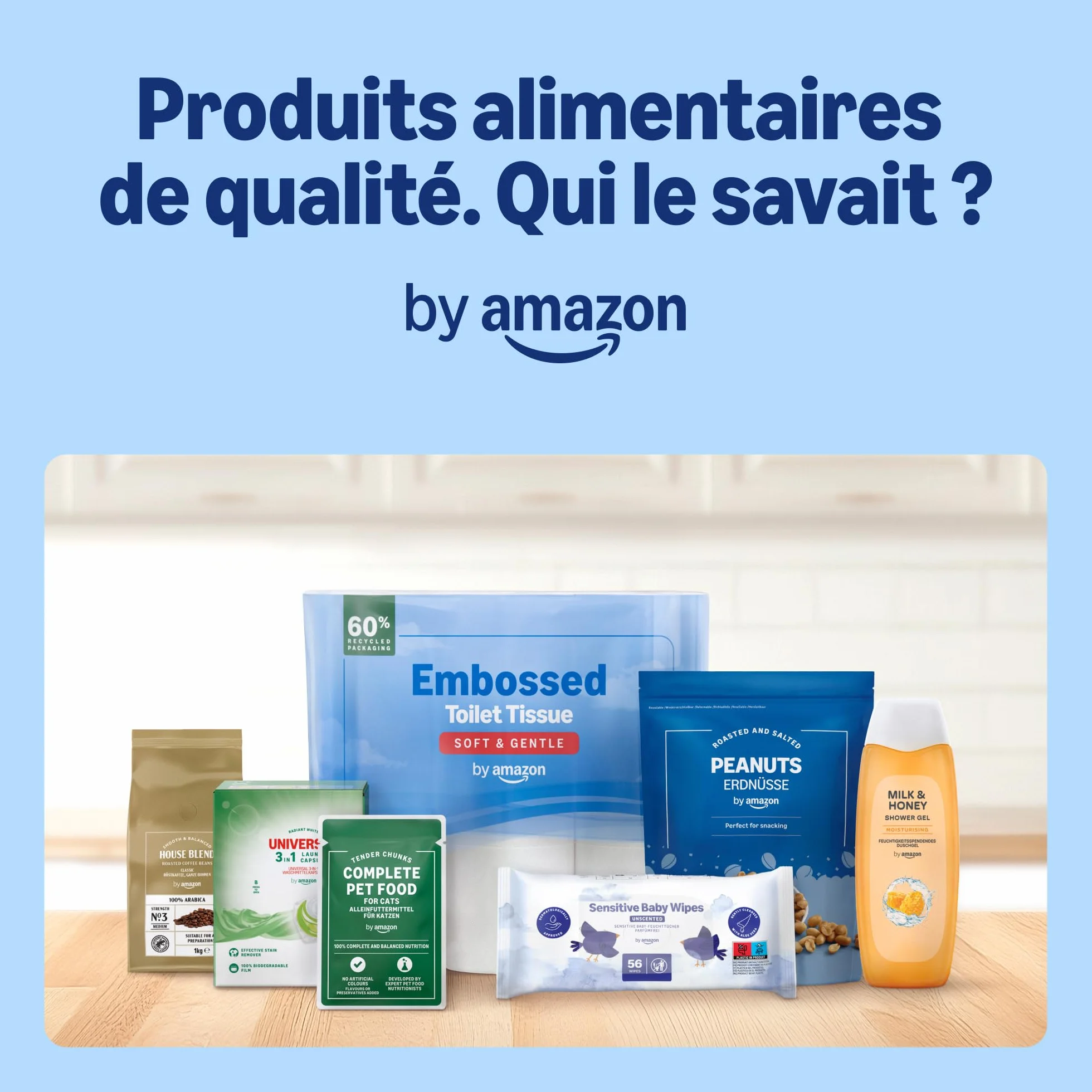 Amazon Aliment Complet pour Chiens Adultes, Sélection à la Viande en Sauce, 4.8 kg, Lot de 48 x 100g