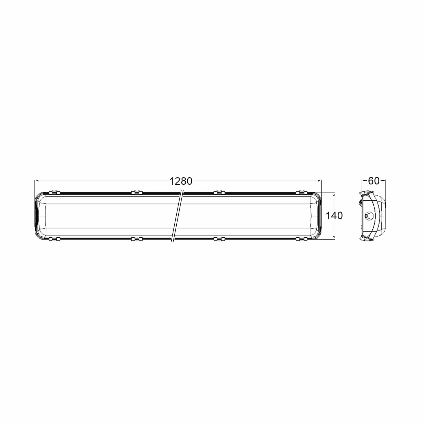 LEDKIA LIGHTING Réglette Étanche 120 cm IP65 18W 140lm/W 4000K Blanc neutre G13