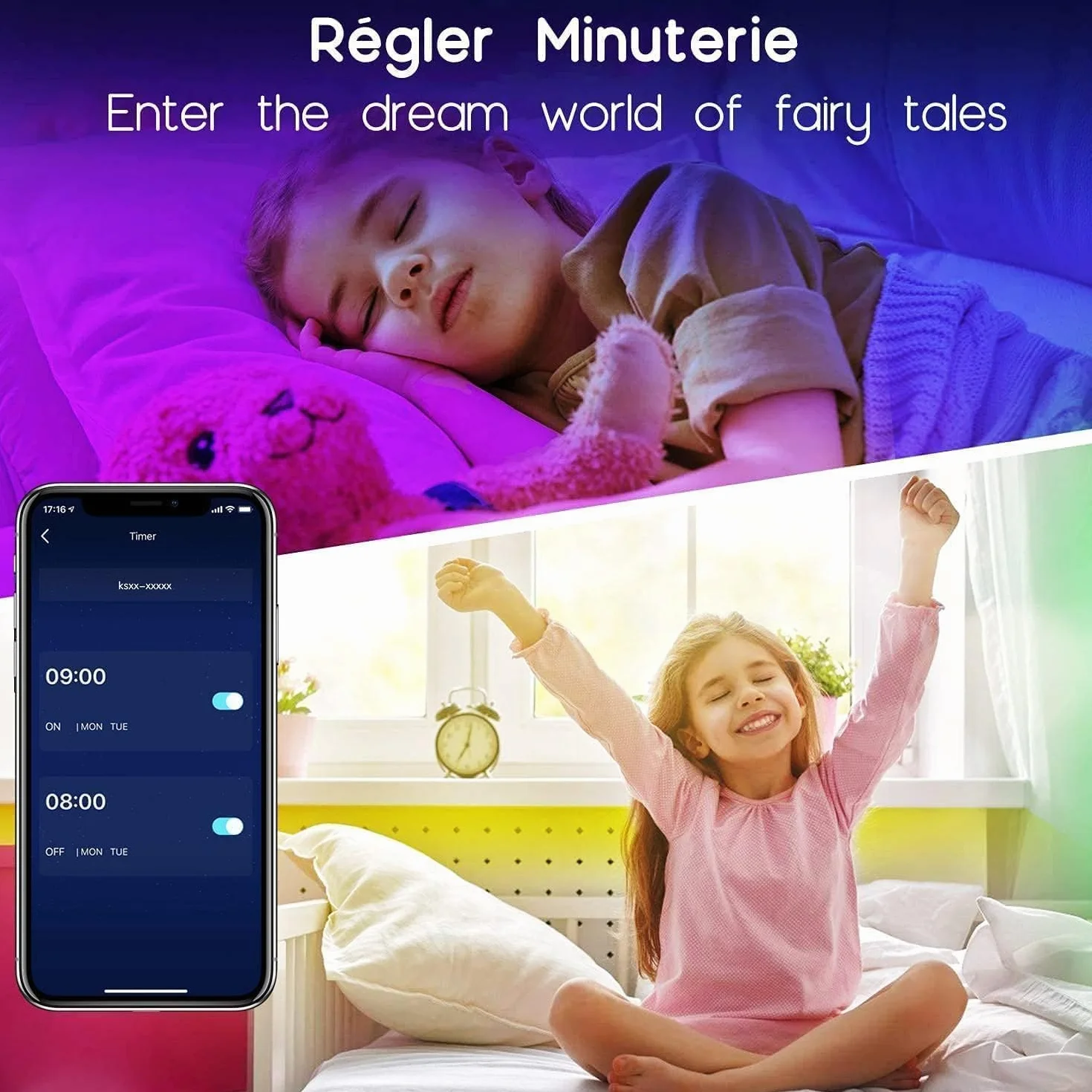Keepsmile Ruban LED 30m (15mx2) Bluetooth Chambre, Bande LED Télécommande APP, Guirlande Lumineuse Décoration