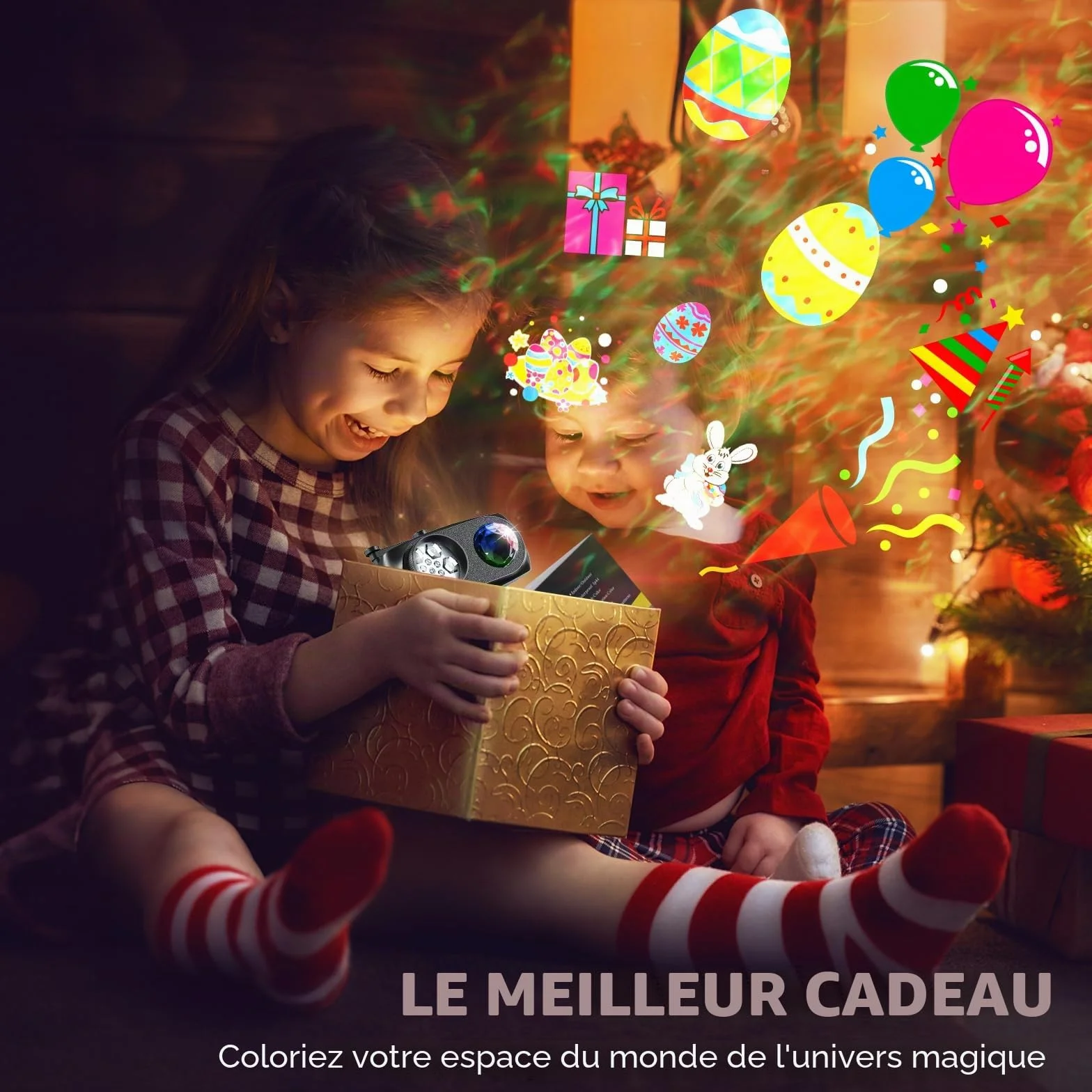 LED Projecteur Noël Extérieur Intérieur IP67 15W Effet Vague HD 12 Diapositives 96 Images
