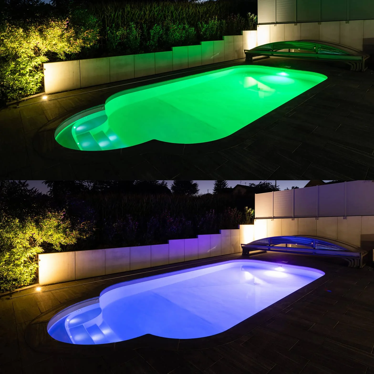 Projecteur Piscine LED 35W RGB Dimmable IP68 12V AC Lot de 2