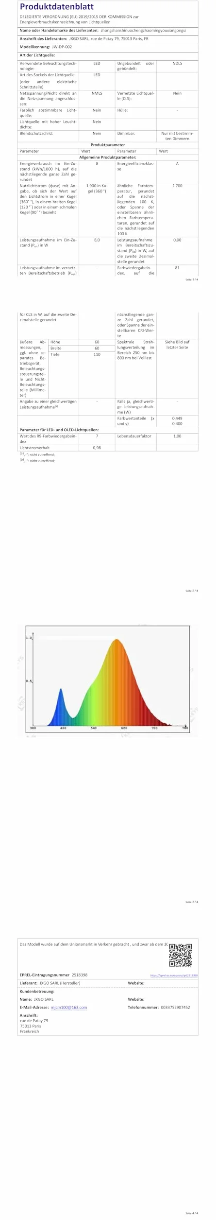 Ampoule Rechargeable USB C E27 RGB LED 9+3 Températures de Couleur Dimmable Touch Control 2600mAh 8W A19 2 Pack