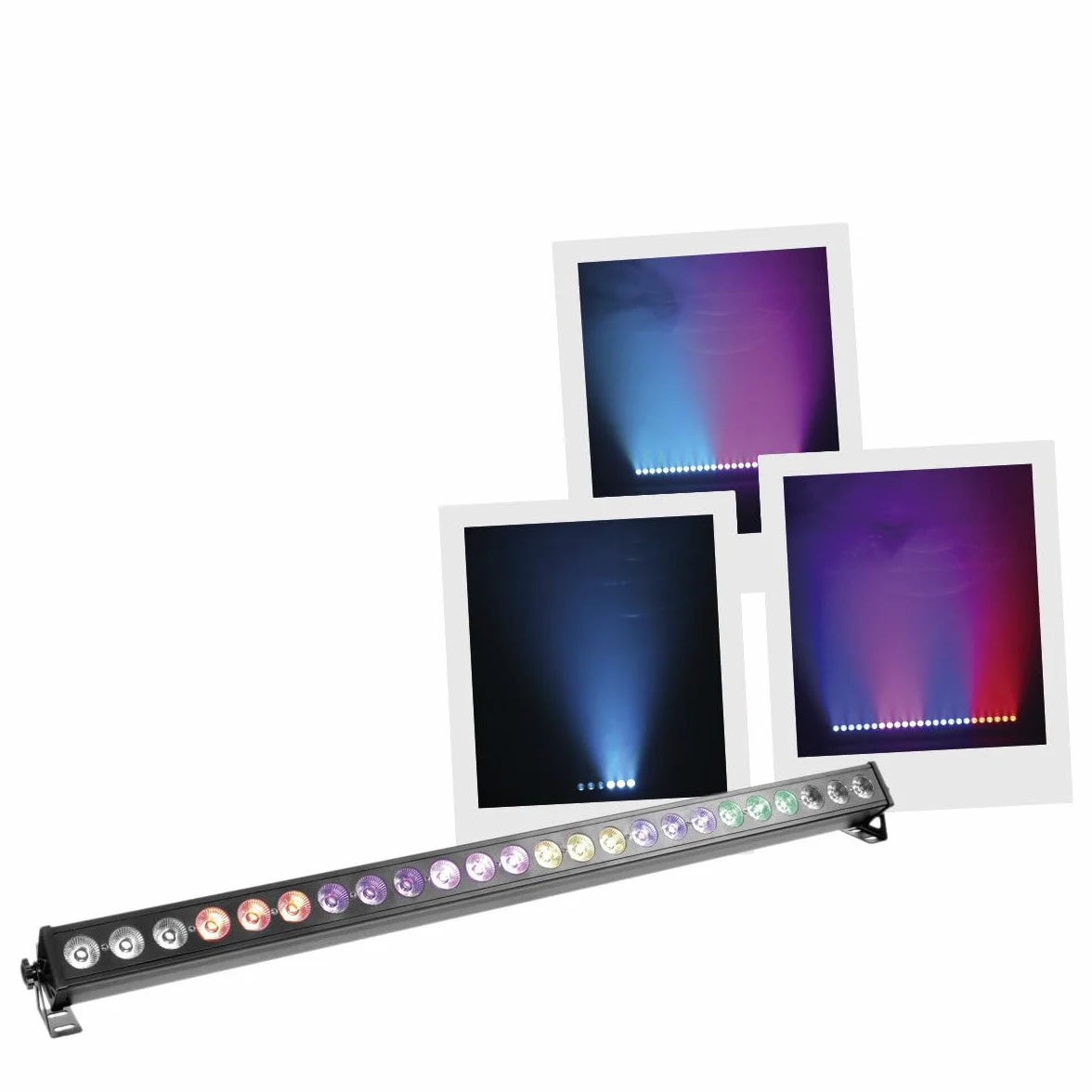 BoomToneDJ ColorPix Barre LED 24x3W RGB 1m Éclairage Scène Noir Wash Blinder DMX