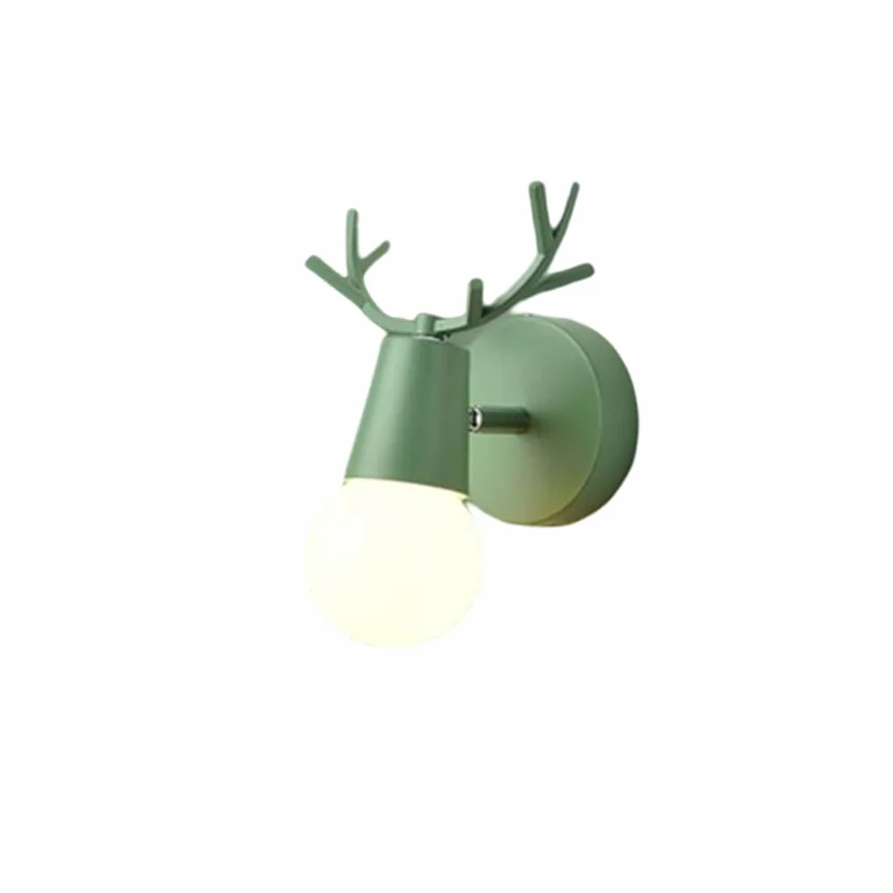 Luminaires Applique Murale LED Vintage en Bois de Cerf pour Chambre