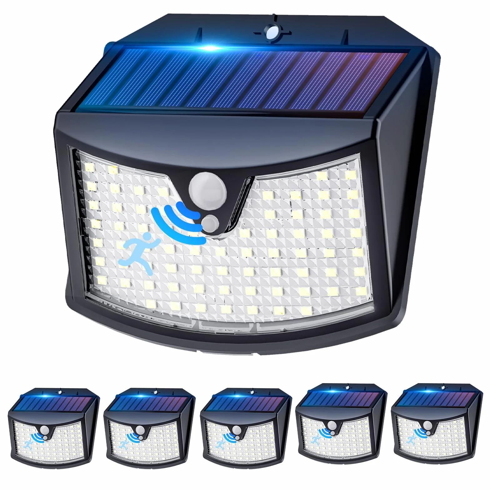 Lampe Solaire Exterieur Lot de 6, IP65 Étanche 3 Modes, Éclairage Extérieur pour Jardin Garage Patio