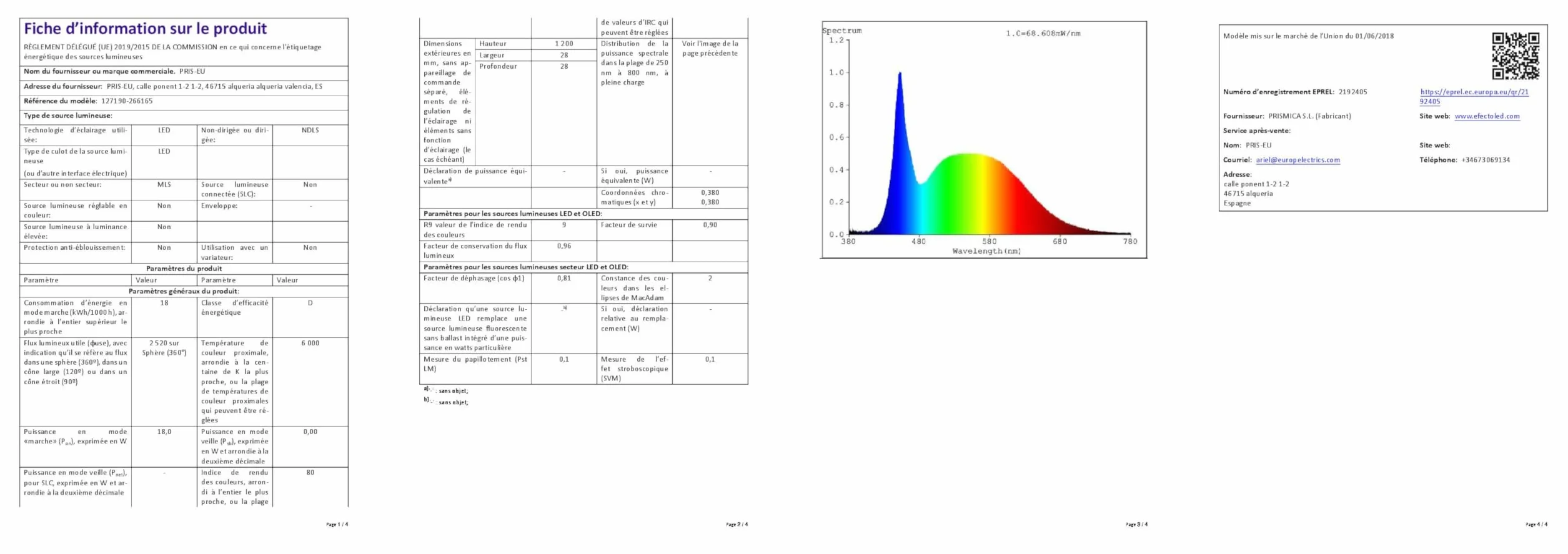 LEDKIA LIGHTING Réglette Étanche 120 cm IP65 18W 140lm/W 4000K Blanc neutre G13
