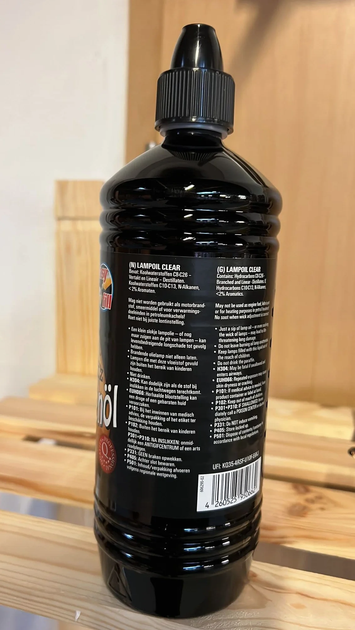 Huile pour lampes à huile Flambeau en bambou 1 l Moritz