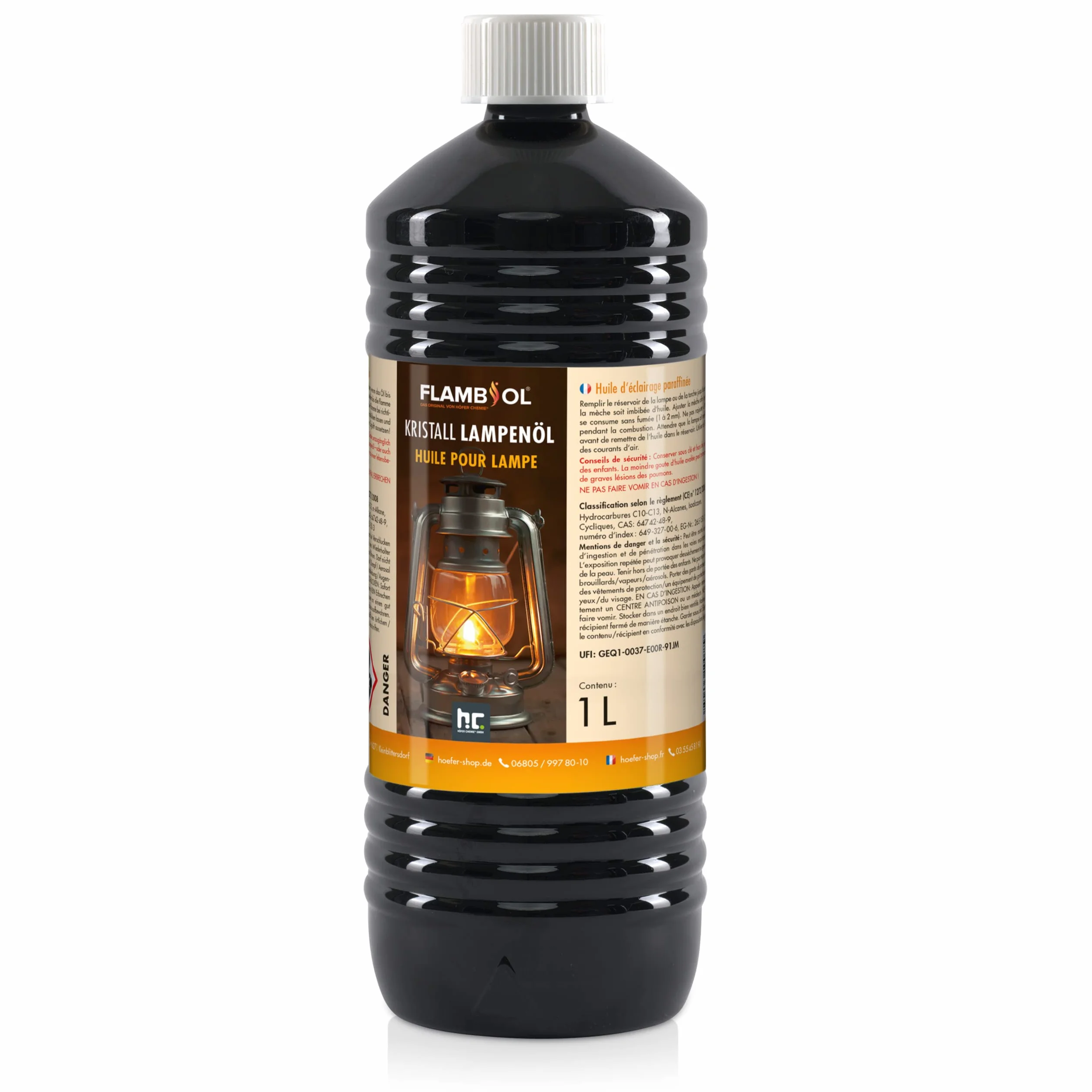 Höfer Chemie FLAMBIOL® Huile pour Lampes à pétrole 1 L