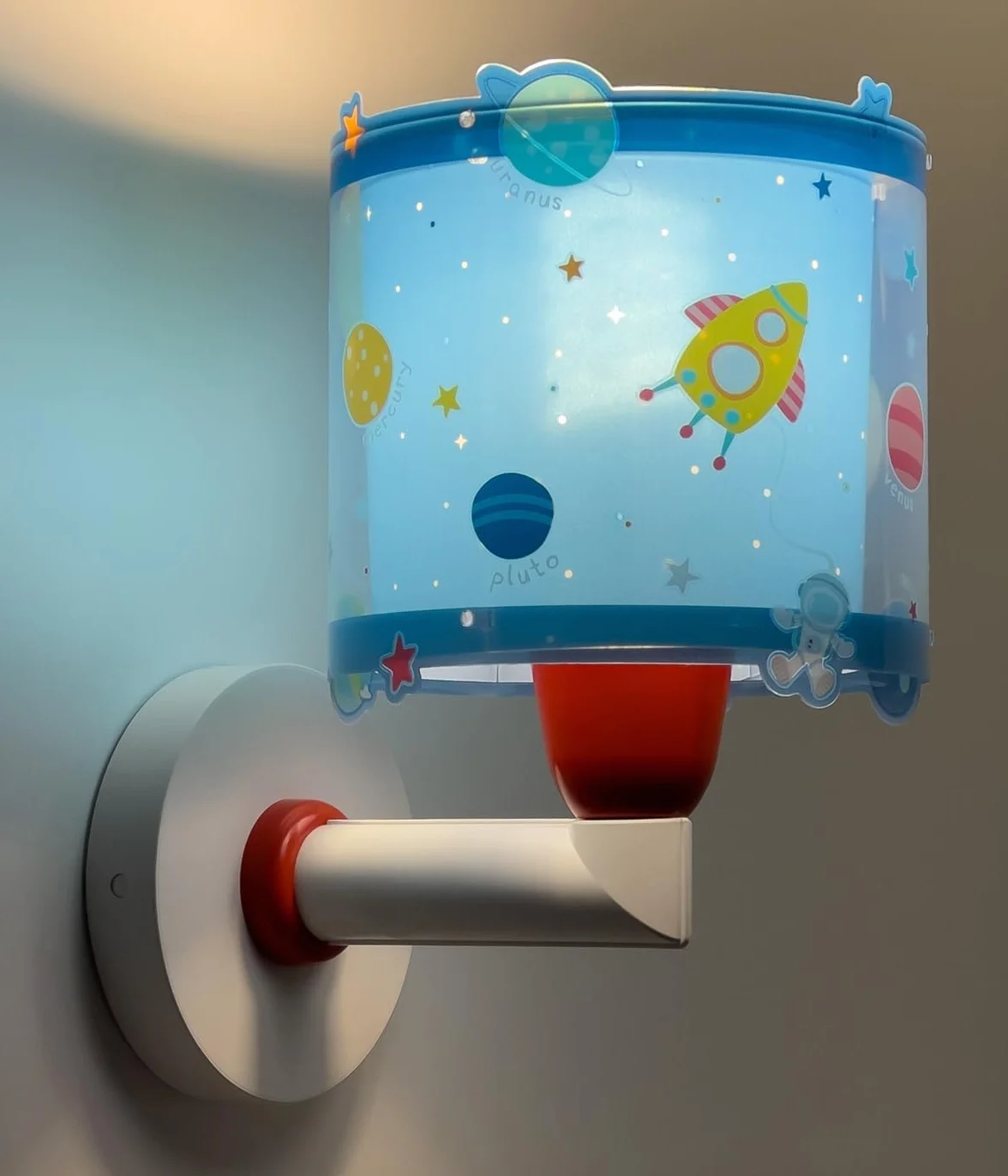 Dalber Applique Murale Enfant Planets Planètes Bleu E27 Lumière Murales Chambre