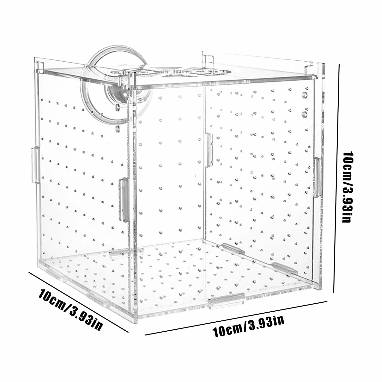 Bac de Reproduction pour Aquarium - Boîte de Reproduction pour Poissons avec Ventouses, Conteneur d'Élevage pour Œufs Nauplies Guppys Poissons Anges