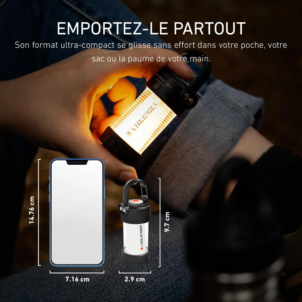 Ledlenser ML4 LED Lanterne Rechargeable 300 Lumens 40h Autonomie Lumière Rouge