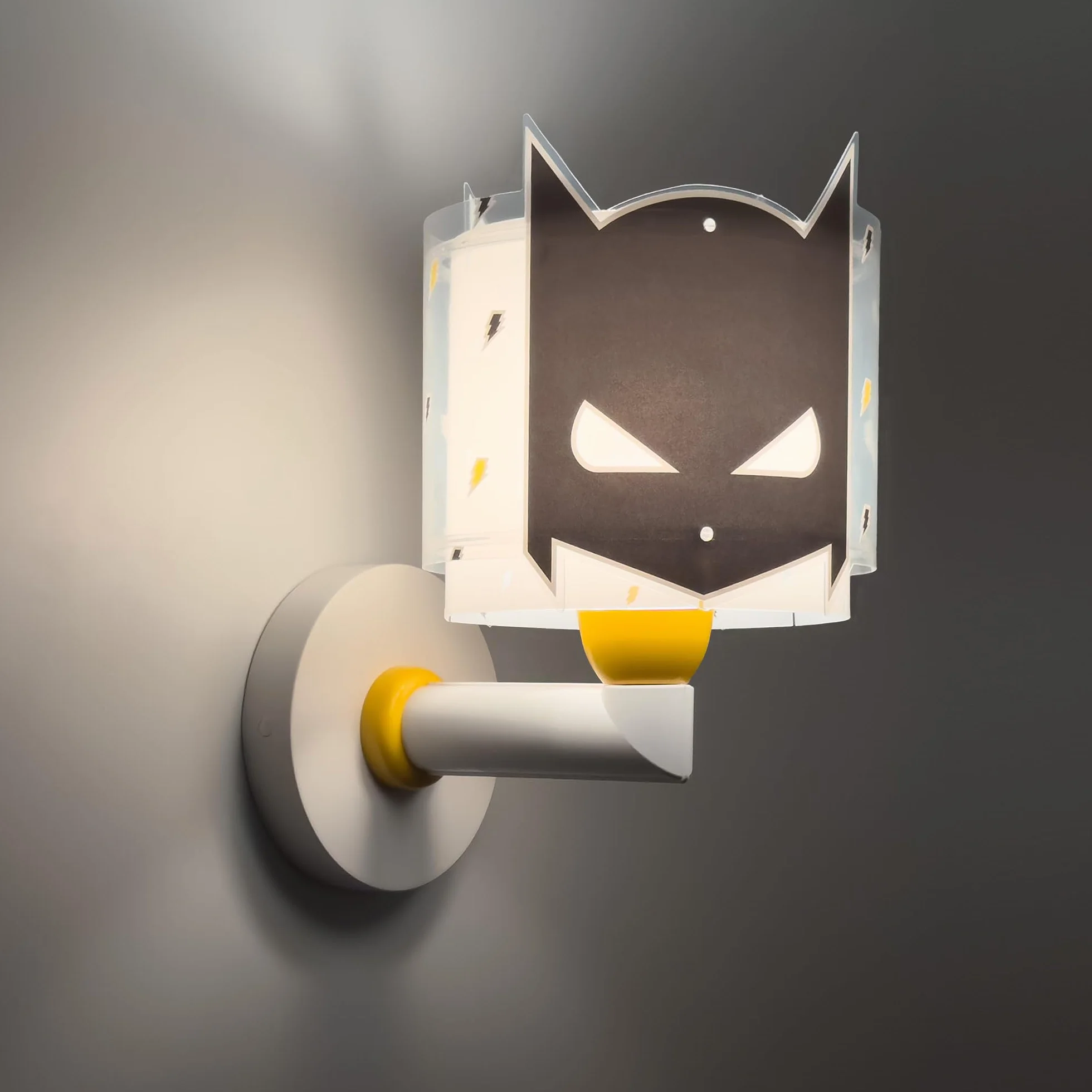 Dalber Applique Murale Enfant Super-héros Noir