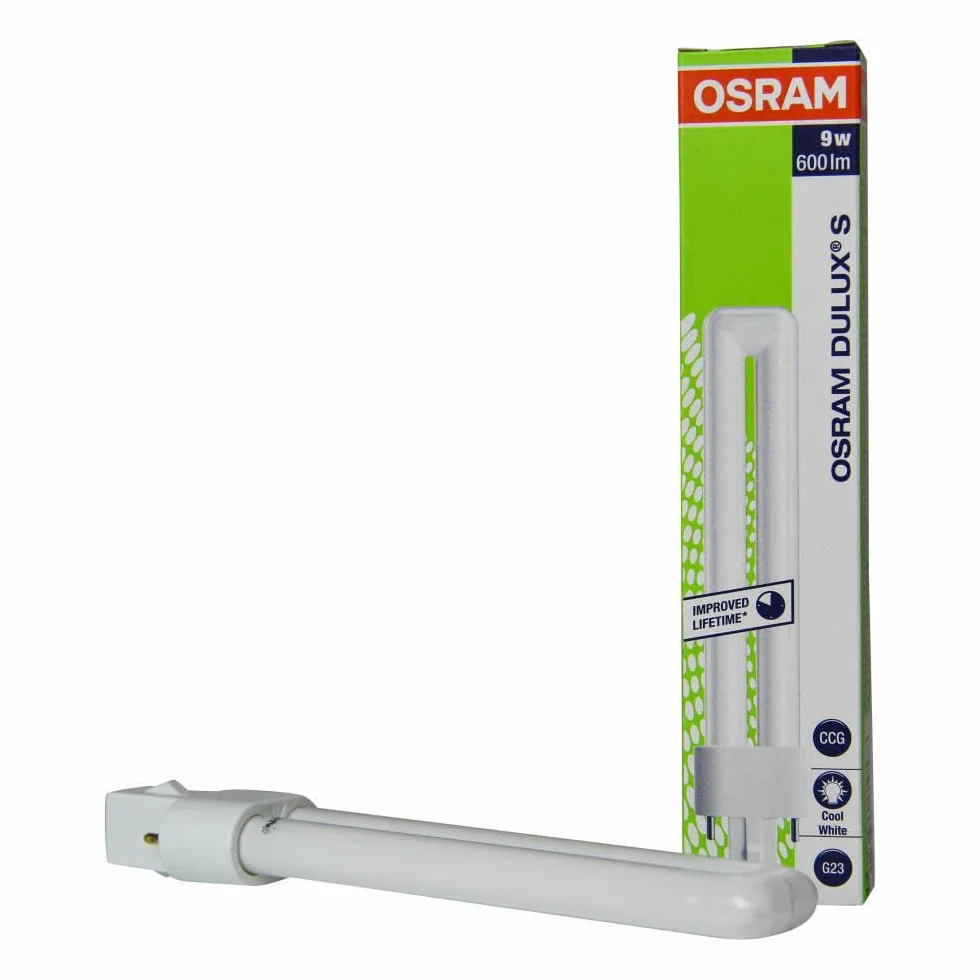 OSRAM Lampe fluo compacte DULUX S 9W 840 G23 220-240V Cool White