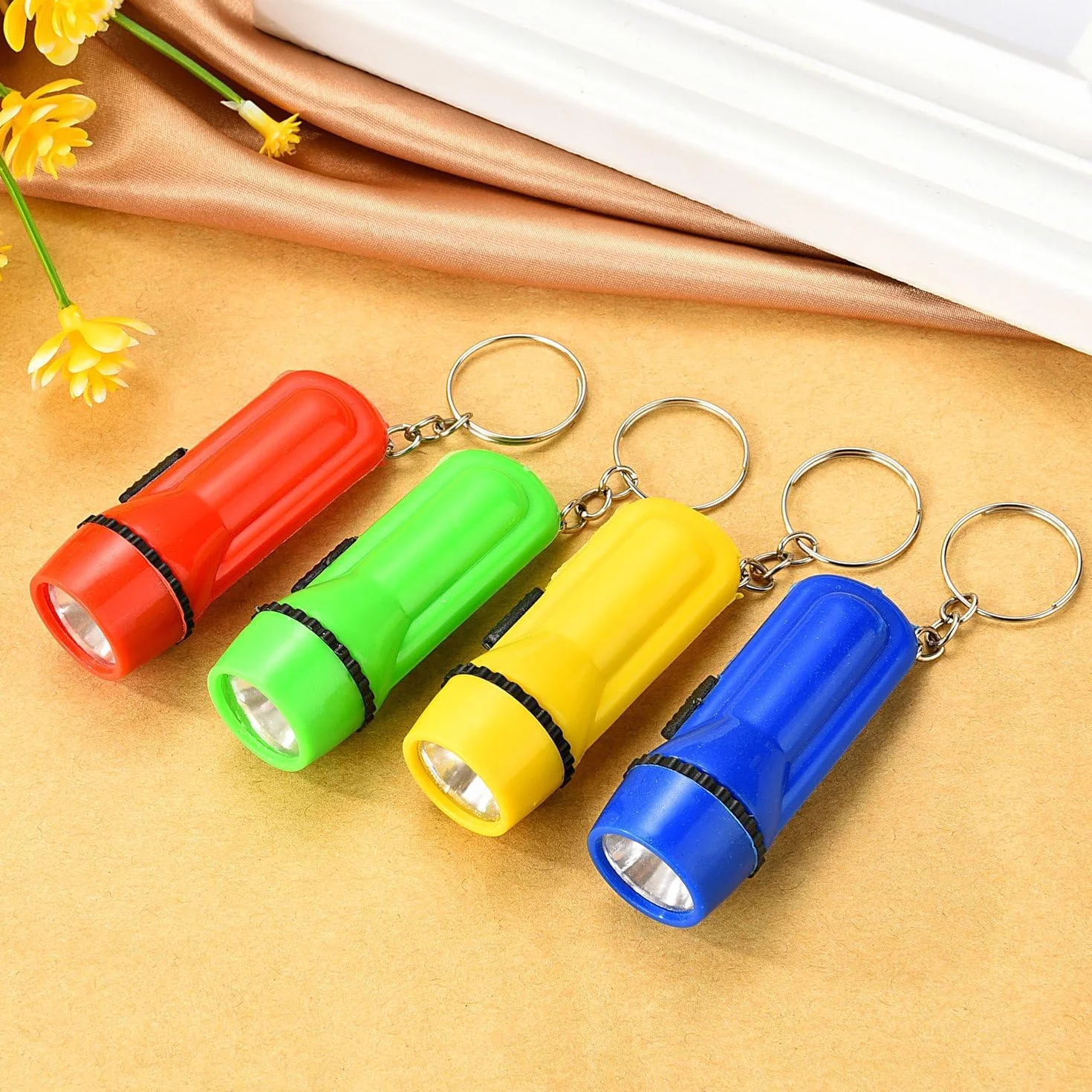 Mini lampe porte-clés enfants 24 pièces cadeaux anniversaire goodie bag