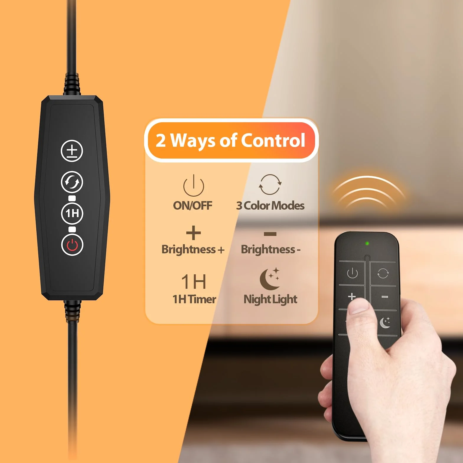 iFalarila 160 LED Lampe de Bureau avec Télécommande, Lampe de Table Flexible 360° USB, 70cm