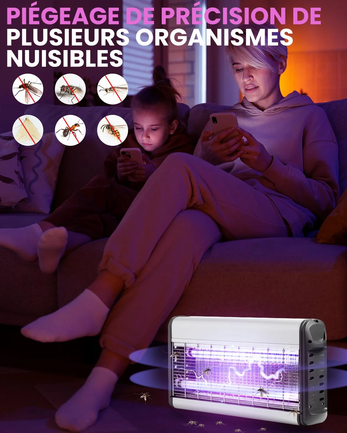 FSL T5 Anti Moustique Ampoule UV 6W, Tube 9in pour Lampe 6/12W (2 Pièces)