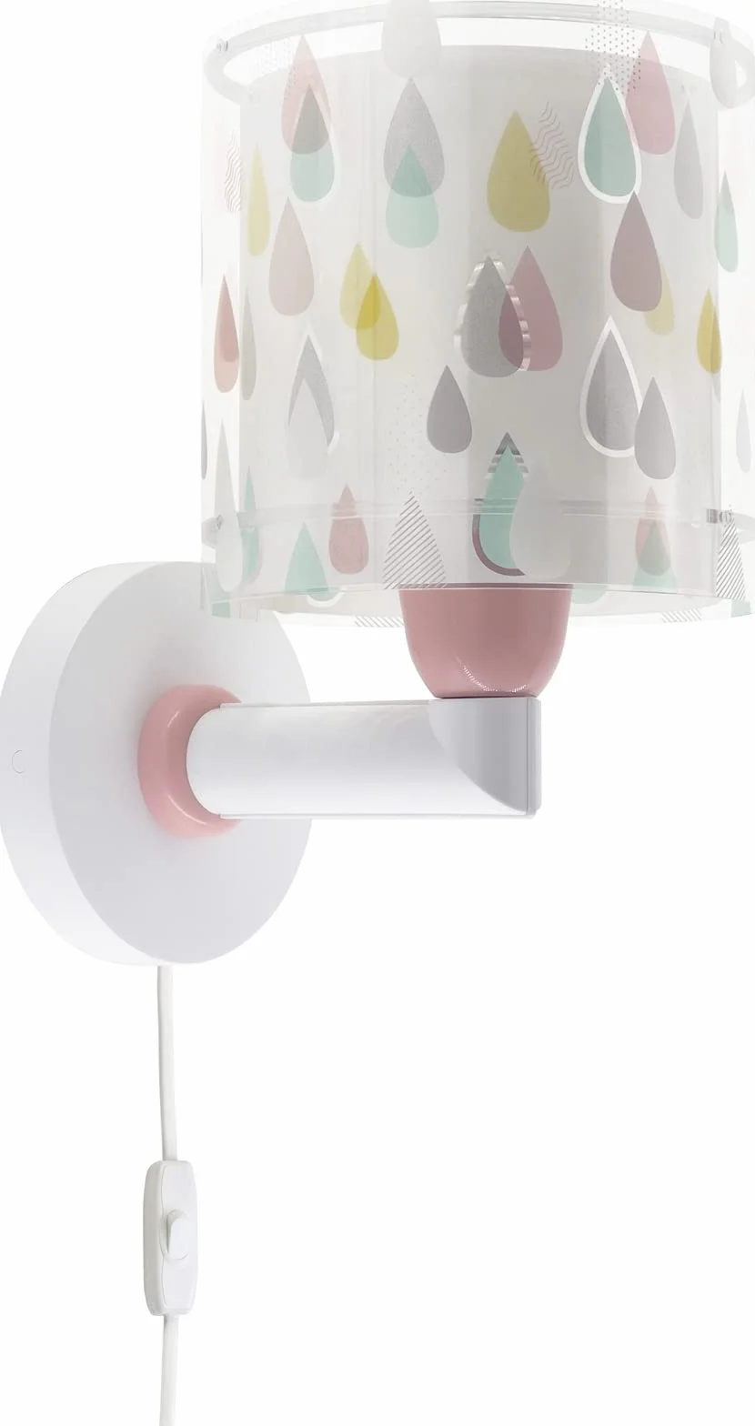 Dalber Applique Murale Enfant Color Rain Multicolore E27