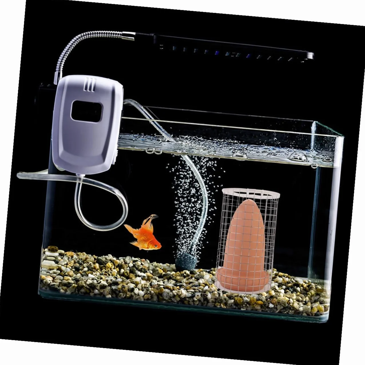 Cône de Reproduction en Argile Moyen, Seau d'Élevage pour Poissons Discus et Crevettes, Baril de Ponte avec Filet de Séparation, Ornement d'Aquarium pour Reproduction