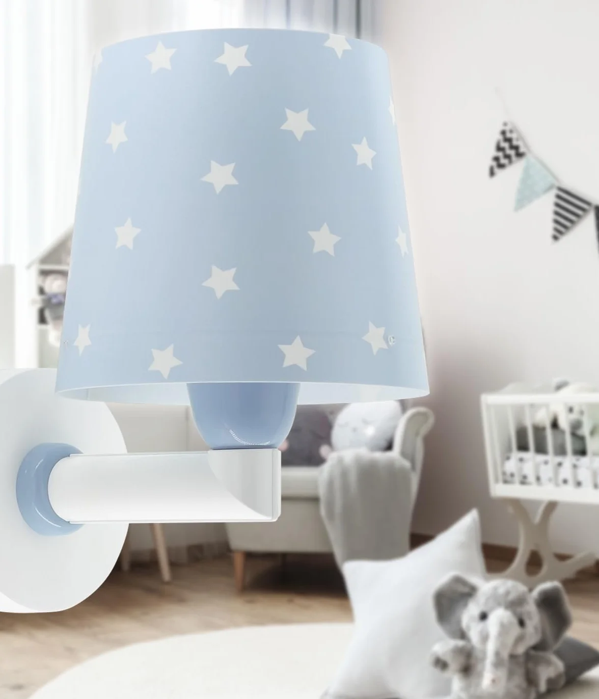 Dalber Applique Murale Enfant Star Light Étoiles Bleu E27
