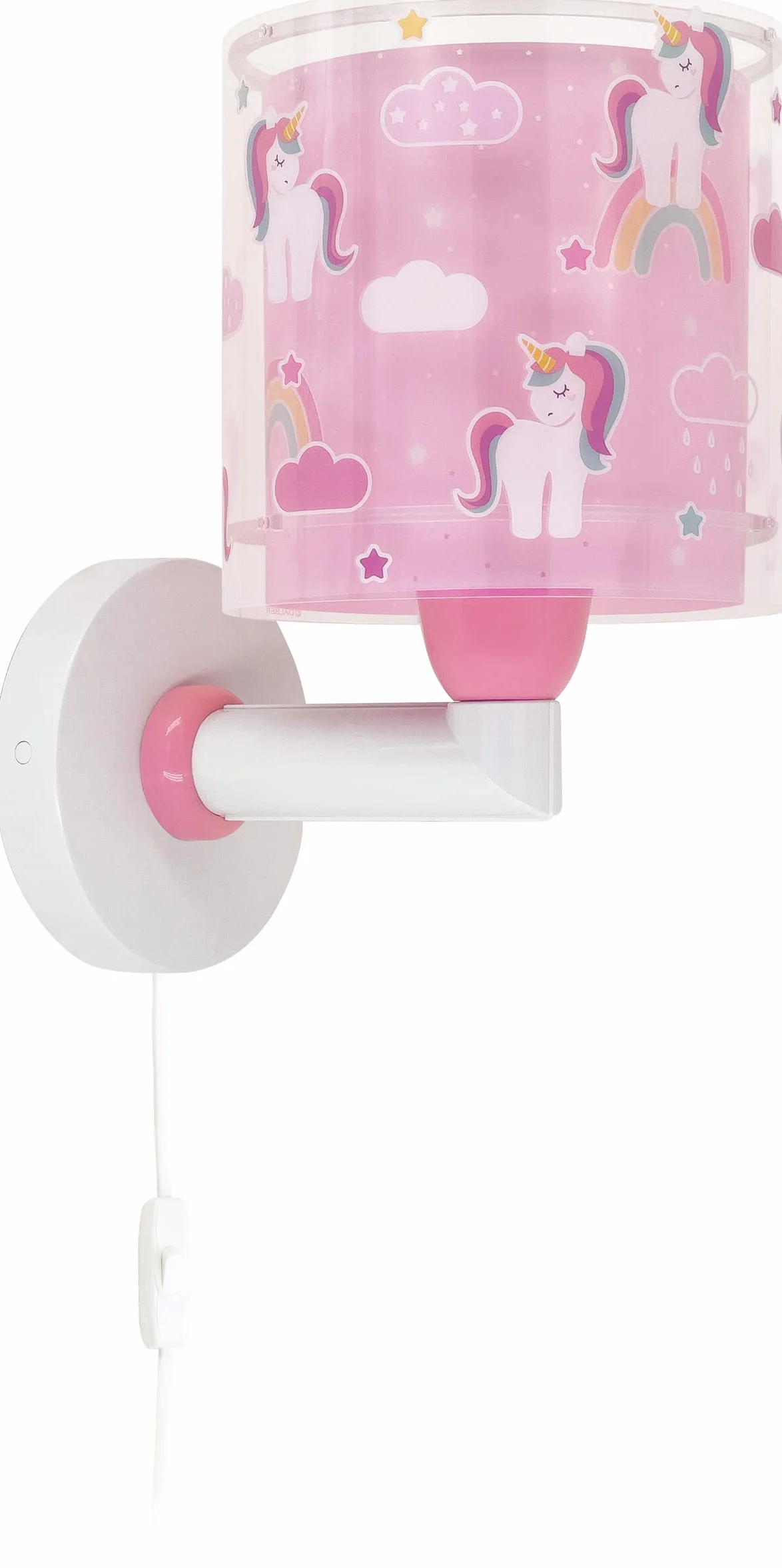 Dalber Applique murale enfant Licornes Animaux Unicorns Lumière murales Chambre Rose