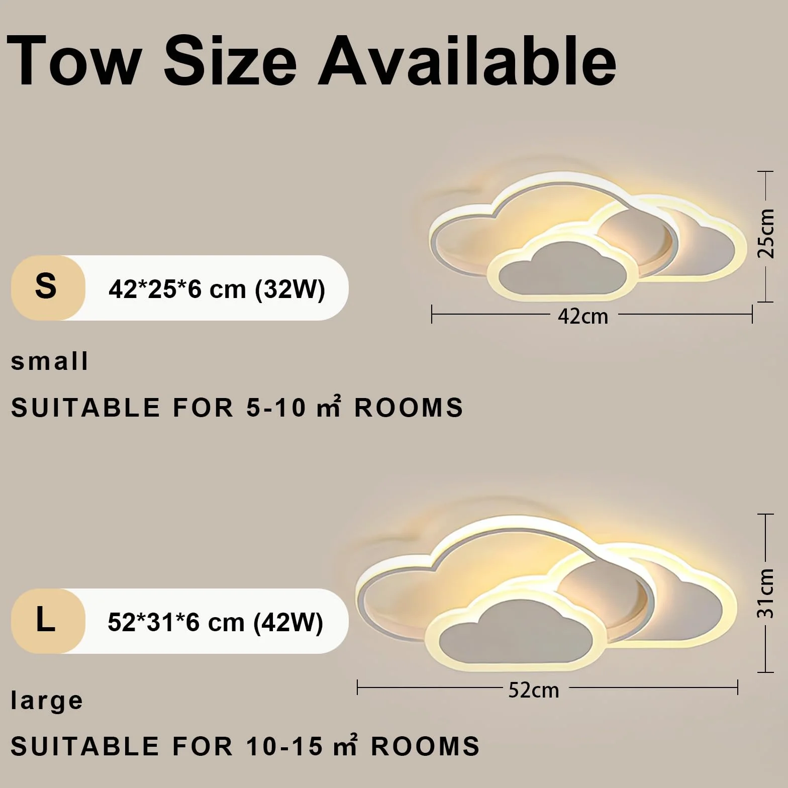 Plafonnier LED Dimmable 32W 42cm avec Télécommande pour Chambre Enfant Salon Blanc