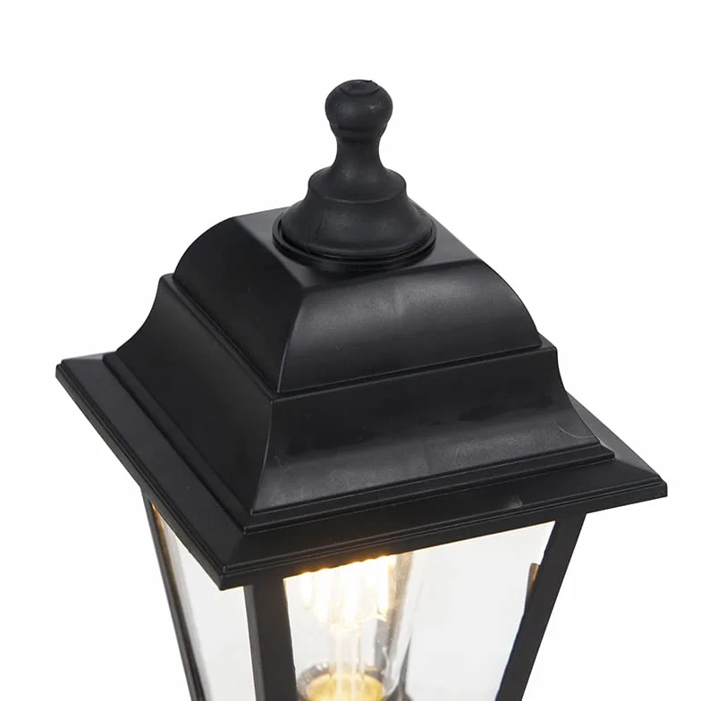 QAZQA Lampe sur pied extérieur 1 lumière L 150 mm Noir