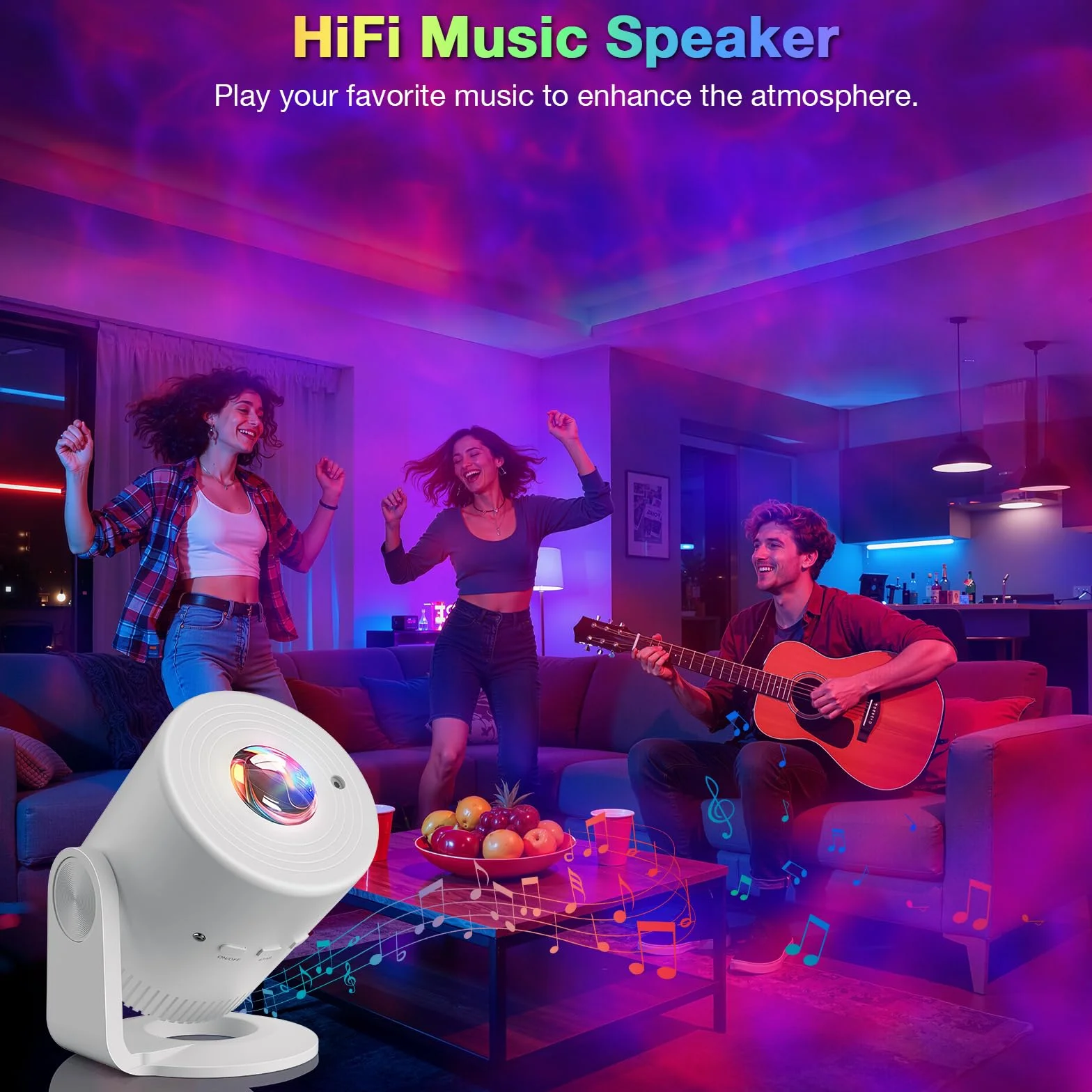Projecteur Ciel Étoilé Veilleuse Enfant Télécommandé 33 Modes Angle Réglable Minuterie Projection Plafond