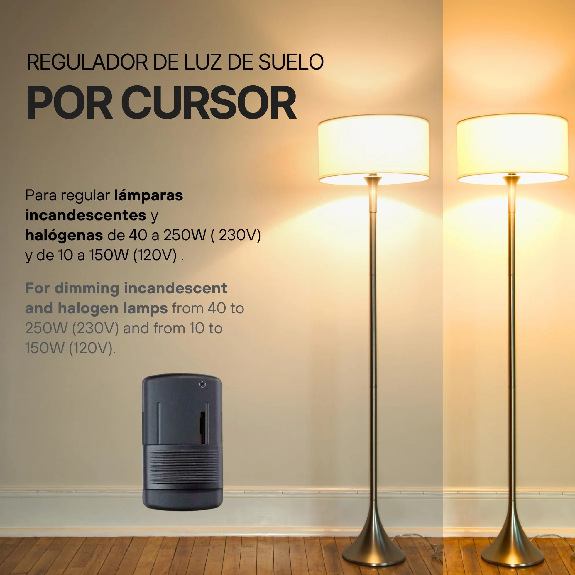 Régulateur de Lumière Noire Variateur 4-100W pour LED et Halogènes Fabriqué en Italie