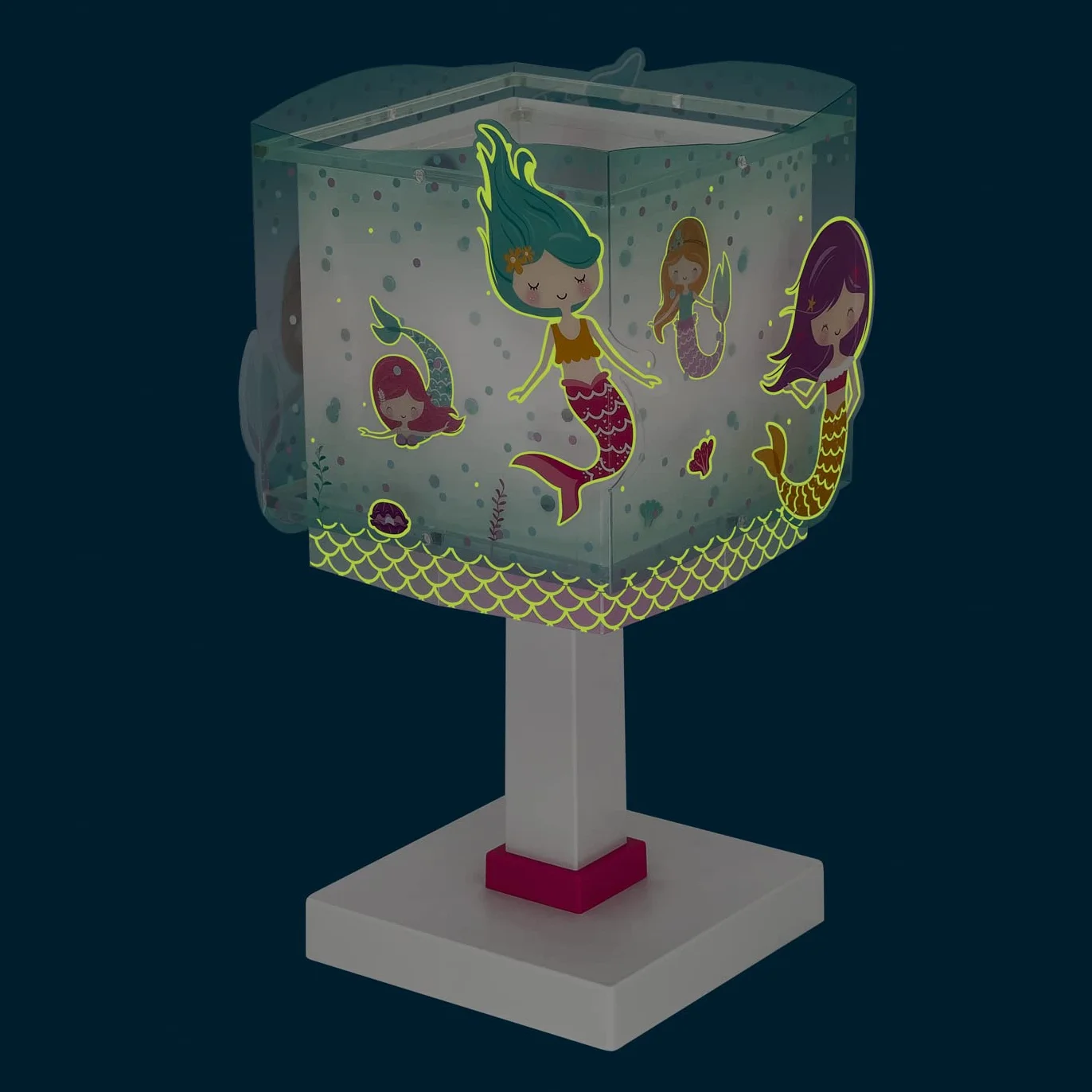 Dalber lampe de chevet enfant Sirènes Mermaids E14 Turquoise