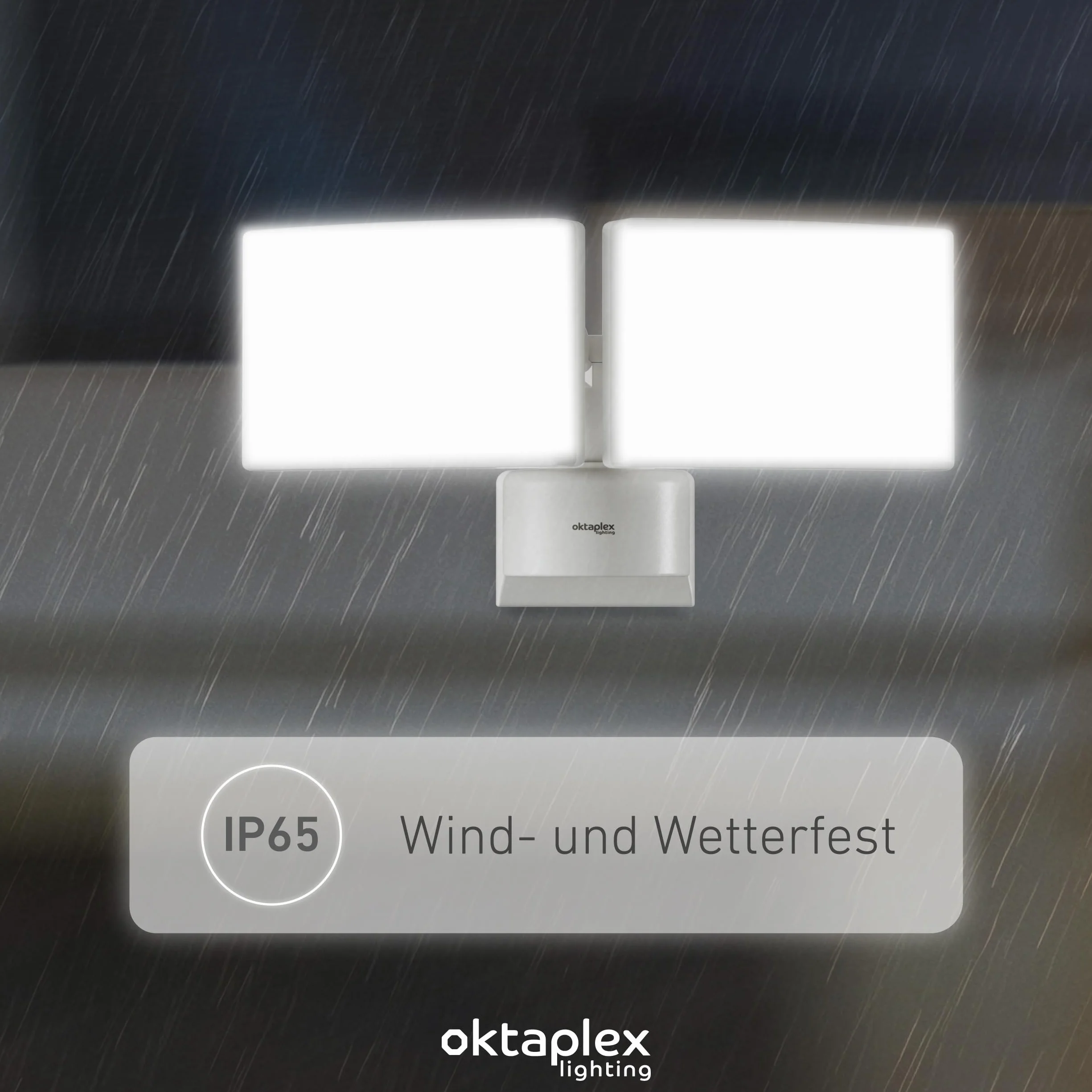 Oktaplex Cali Dos lampe d'extérieur orientable pivotante 3000K blanc chaud 40W IP65 LED 230V