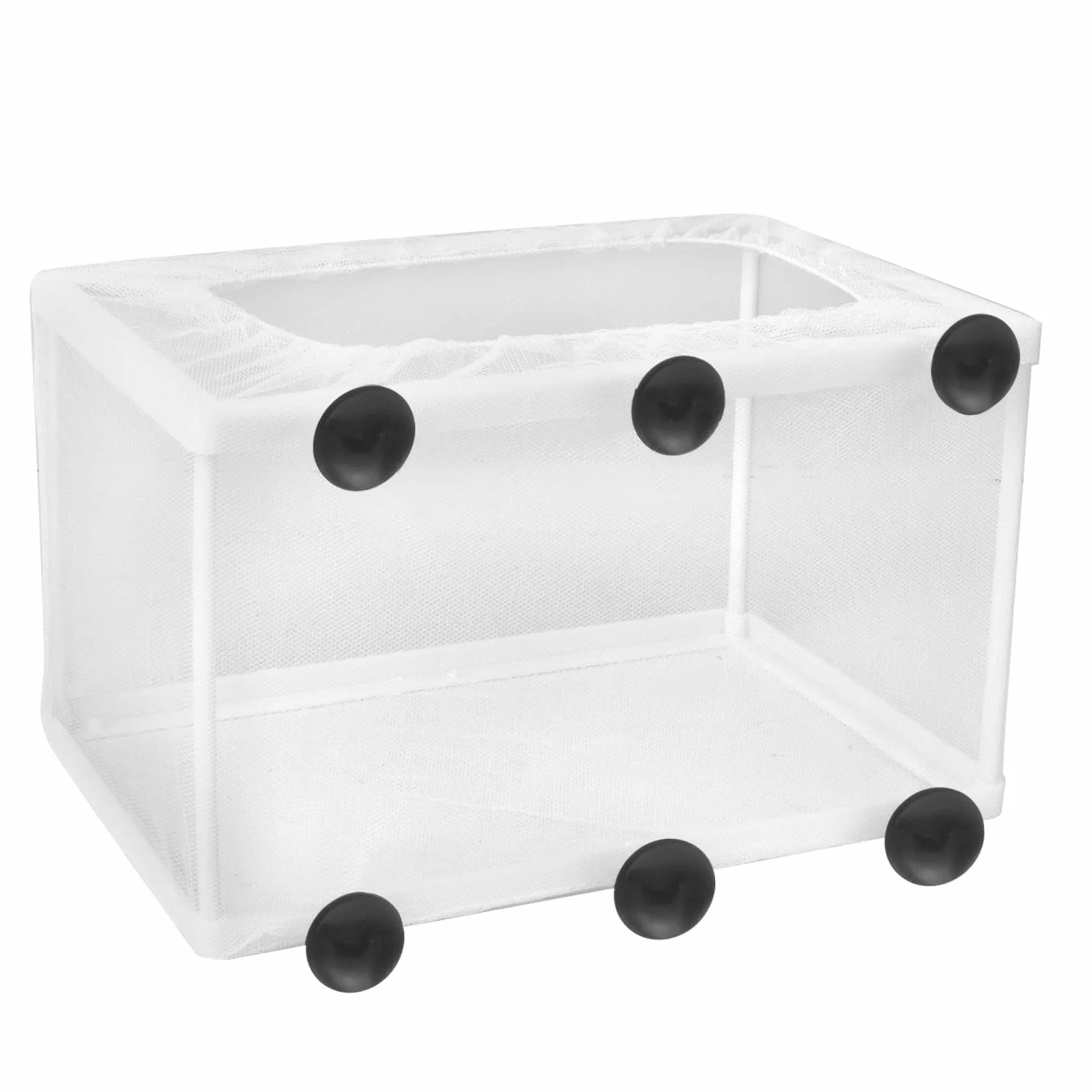 Boîte d'isolation de Poisson pour Aquarium, Filet d'écloserie Grande Taille, Incubateur à Poissons avec Ventouses 26,2x15x15cm