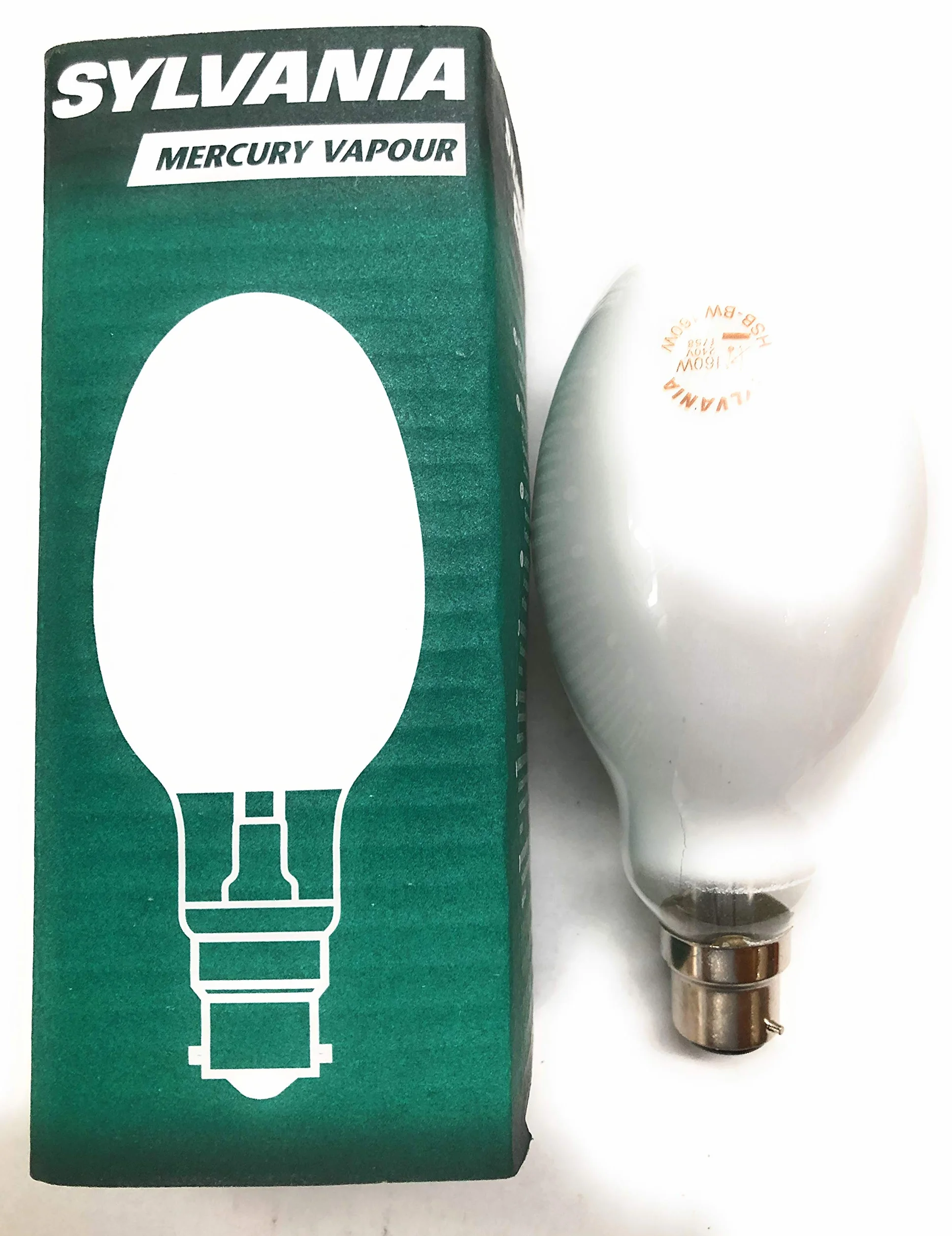 SYLVANIA HSB-BW 160W B22 lampe à vapeur de mercure