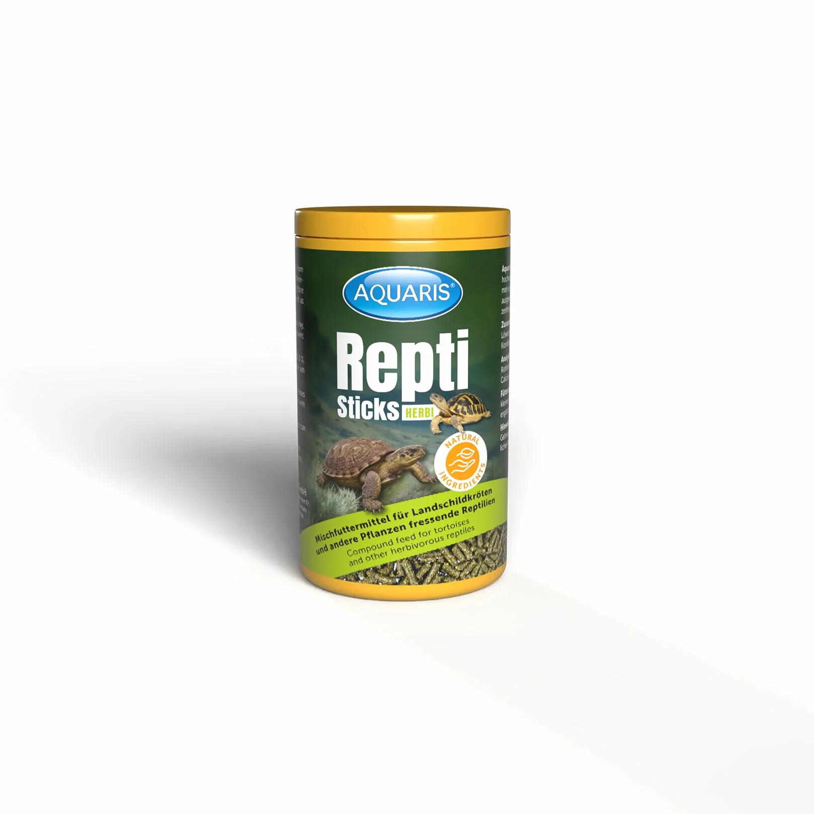 AQUARIS Repti Sticks Herbi Nourriture pour Tortues terrestres Reptiles herbivores 100% végétale Riche en Fibres 250 ML