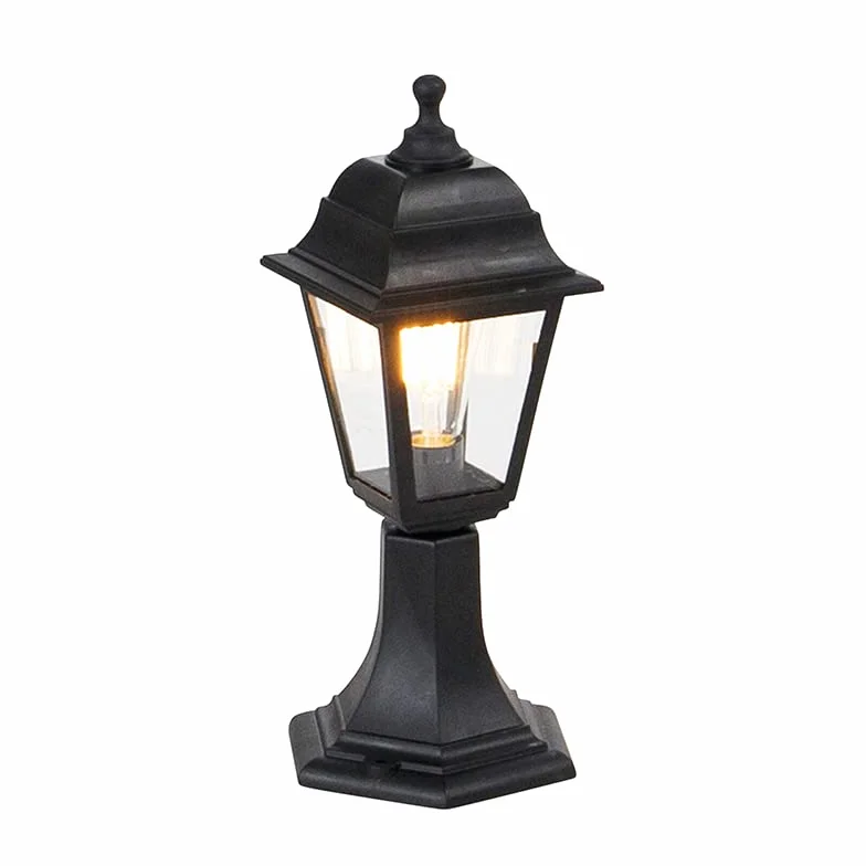 QAZQA Lampe sur pied extérieur 1 lumière L 150 mm Noir