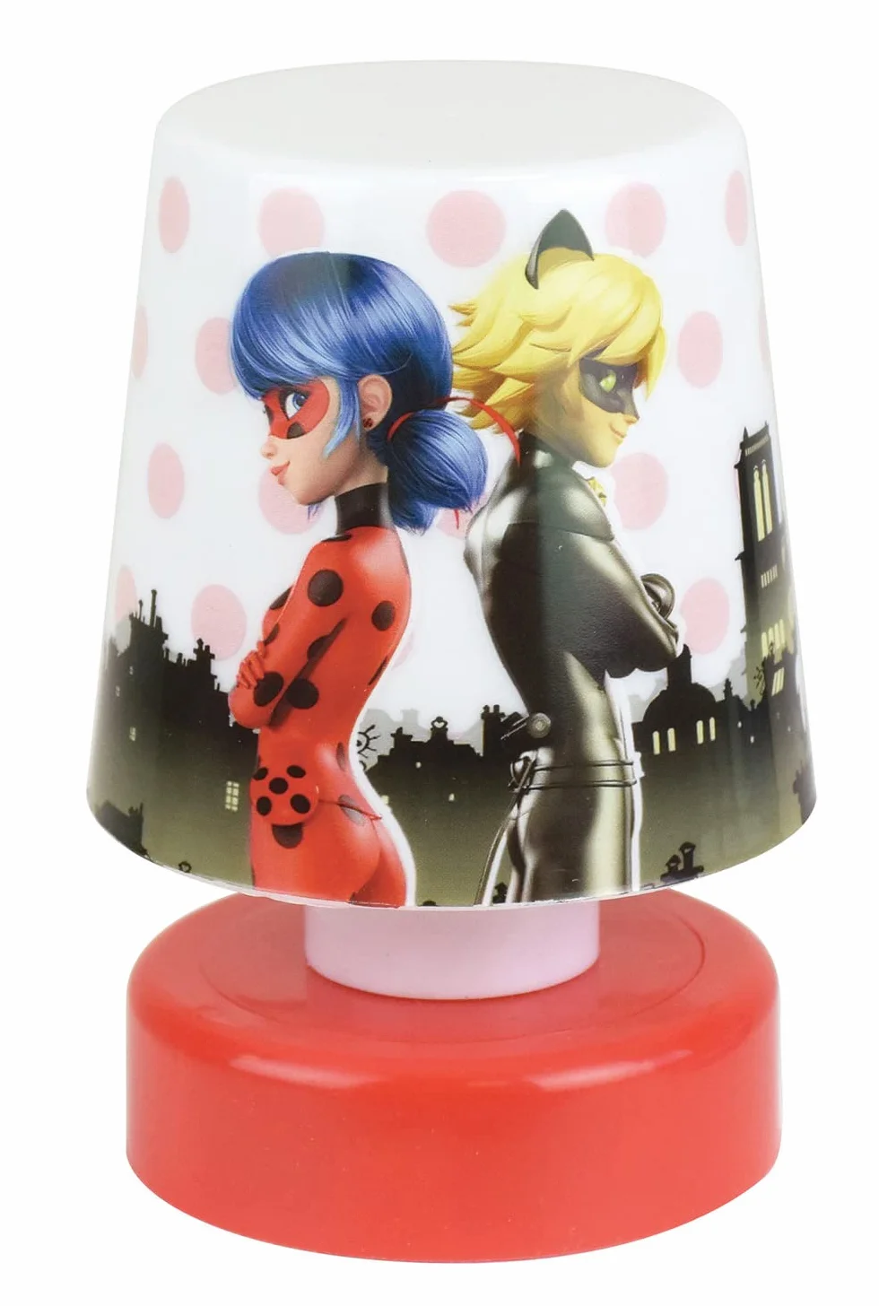 MIRACULOUS FUN HOUSE LADYBUG Veilleuse lampe poussoir H.11.5 x Ø 7.5 cm pour enfant