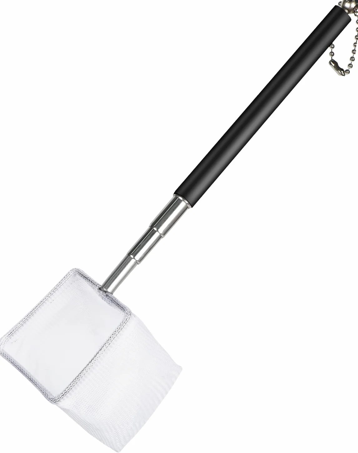 Pawfly Filet pour crevettes d'aquarium 5-10 cm Mini-Filet de pêche avec poignée Extensible en Acier Inoxydable Mailles Souples pour Aquariums