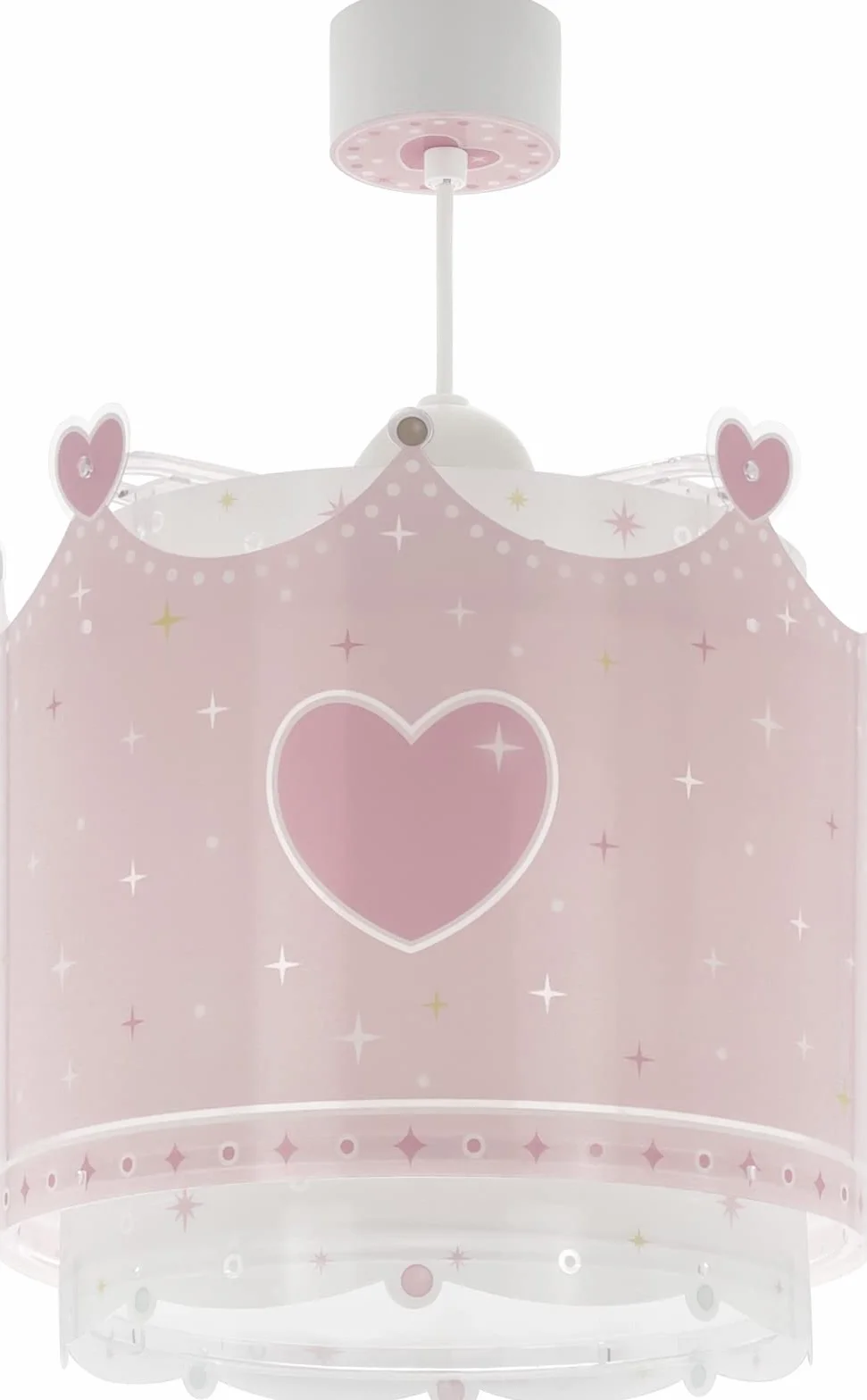 Dalber Lampe Suspension Enfant Little Queen Couronne Princesse E27