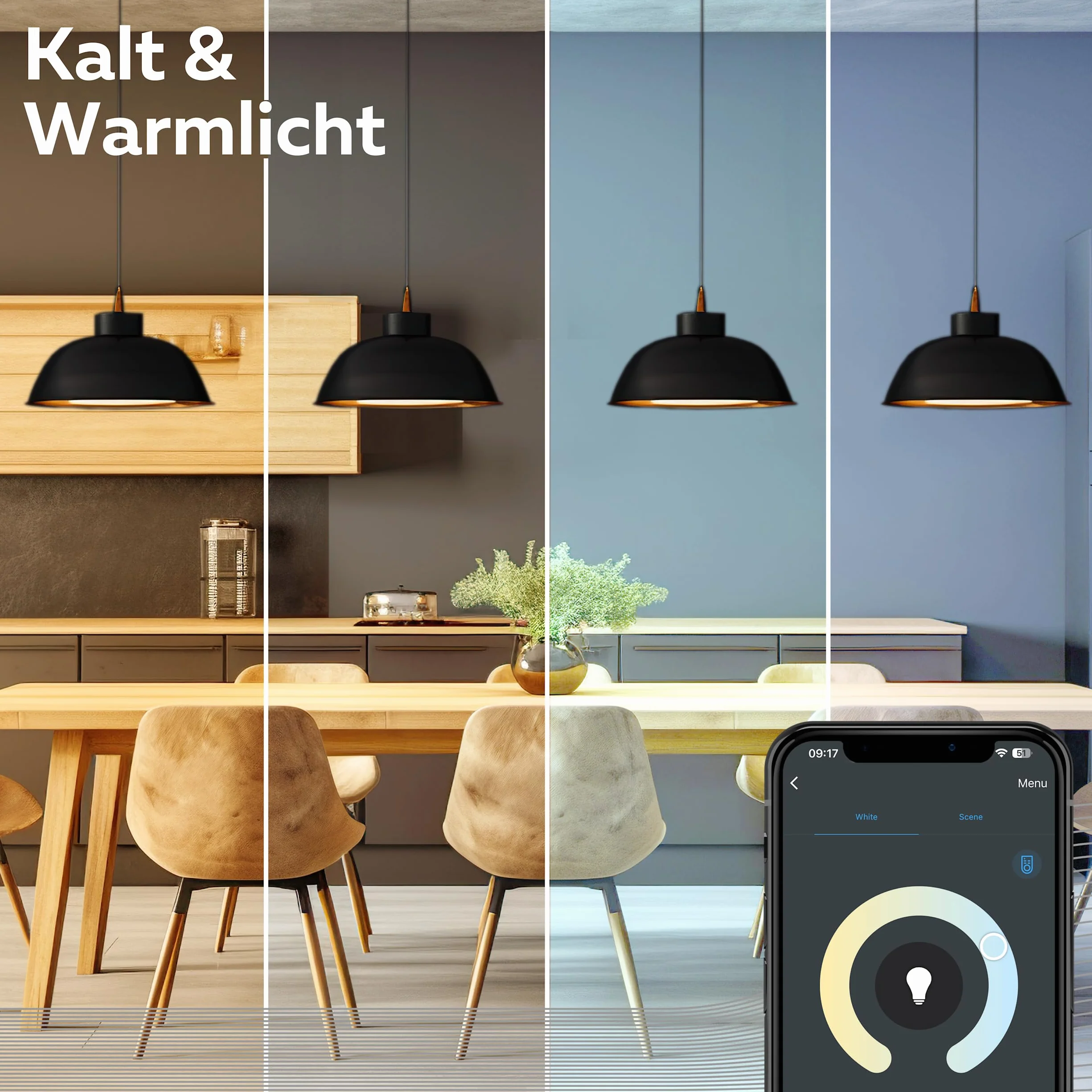 CALEX Ampoule Filament Dorée Globe G95 E27 CCT WiFi 7W Blanc Chaud 1800-2700K Dimmable