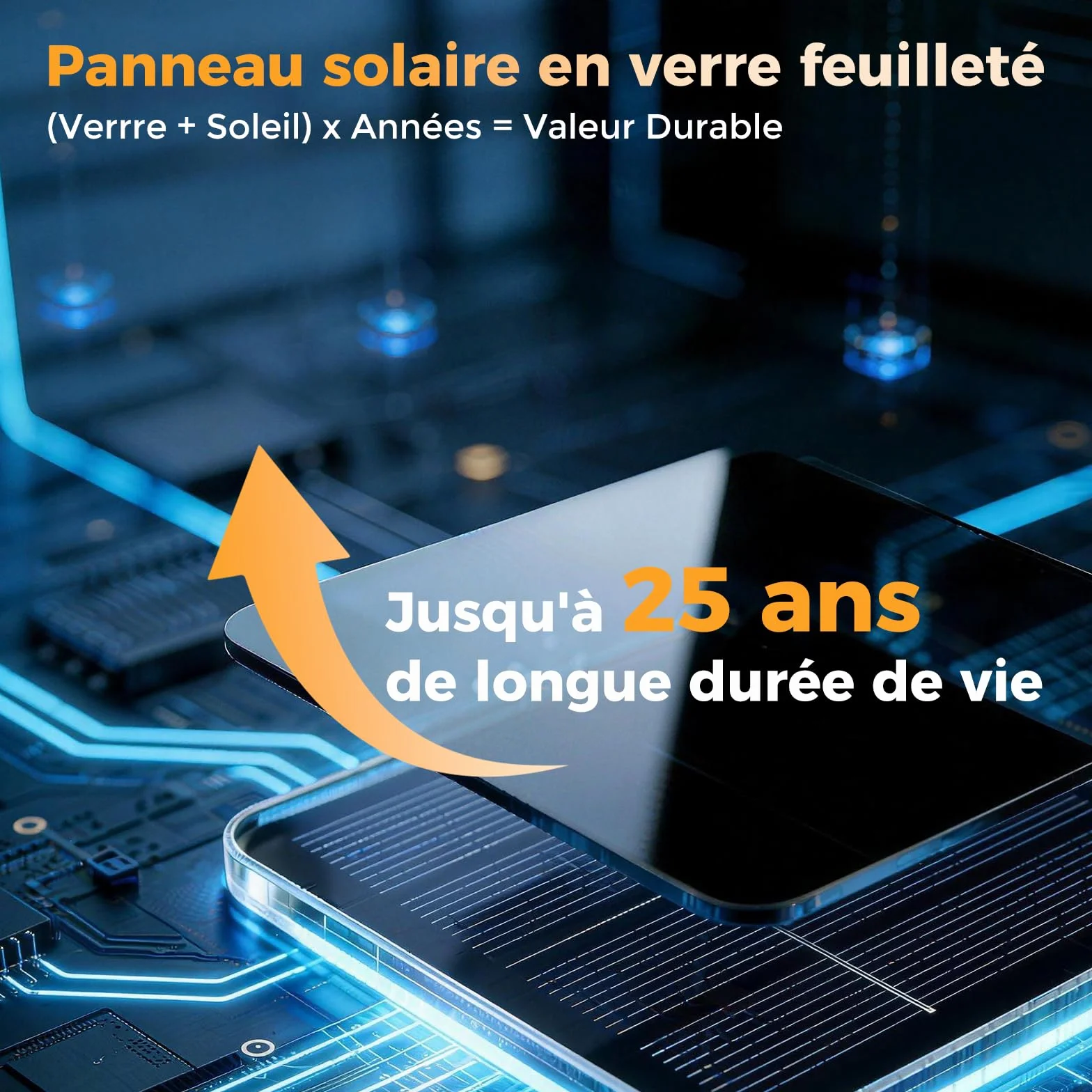 Guirlande Solaire Lumineuse Exterieure 16,3 m avec Telecommande & Minuterie, Étanche G40 LED, 4 Modes Gradable