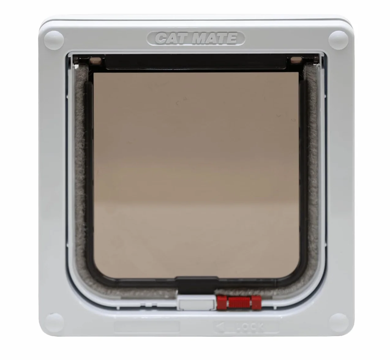 Cat Mate Chatière Verrouillable pour Portes UPVC et Bois - Blanc