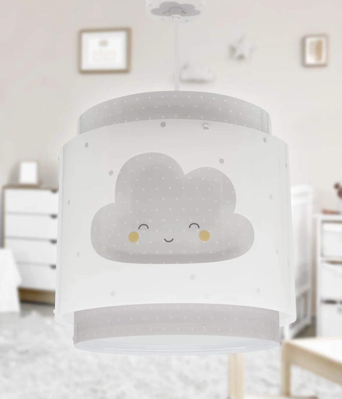 Dalber Lampe Suspension Nuage Gris E27 Chambre Enfants