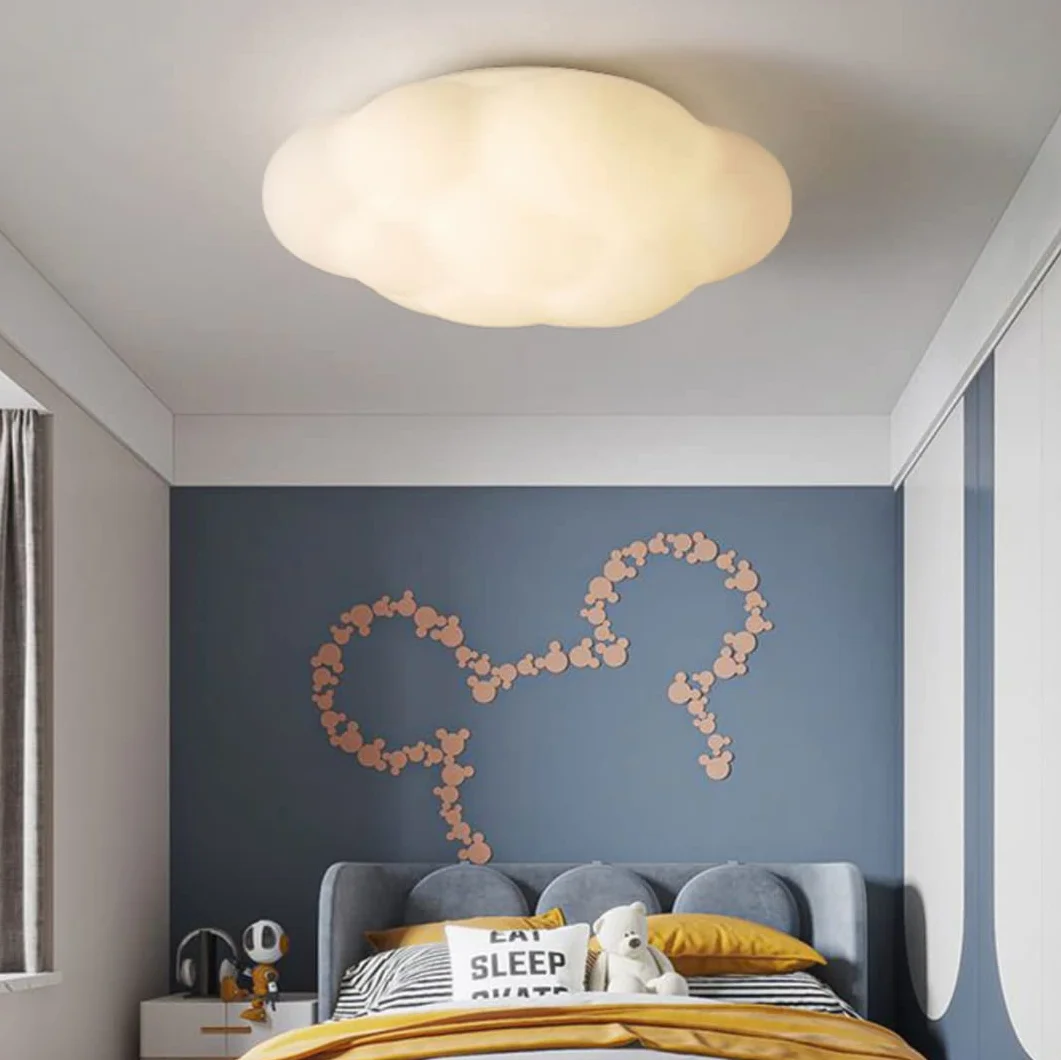 Lustre LED Nuage 36W Gradable 11,9" pour Chambre Enfant