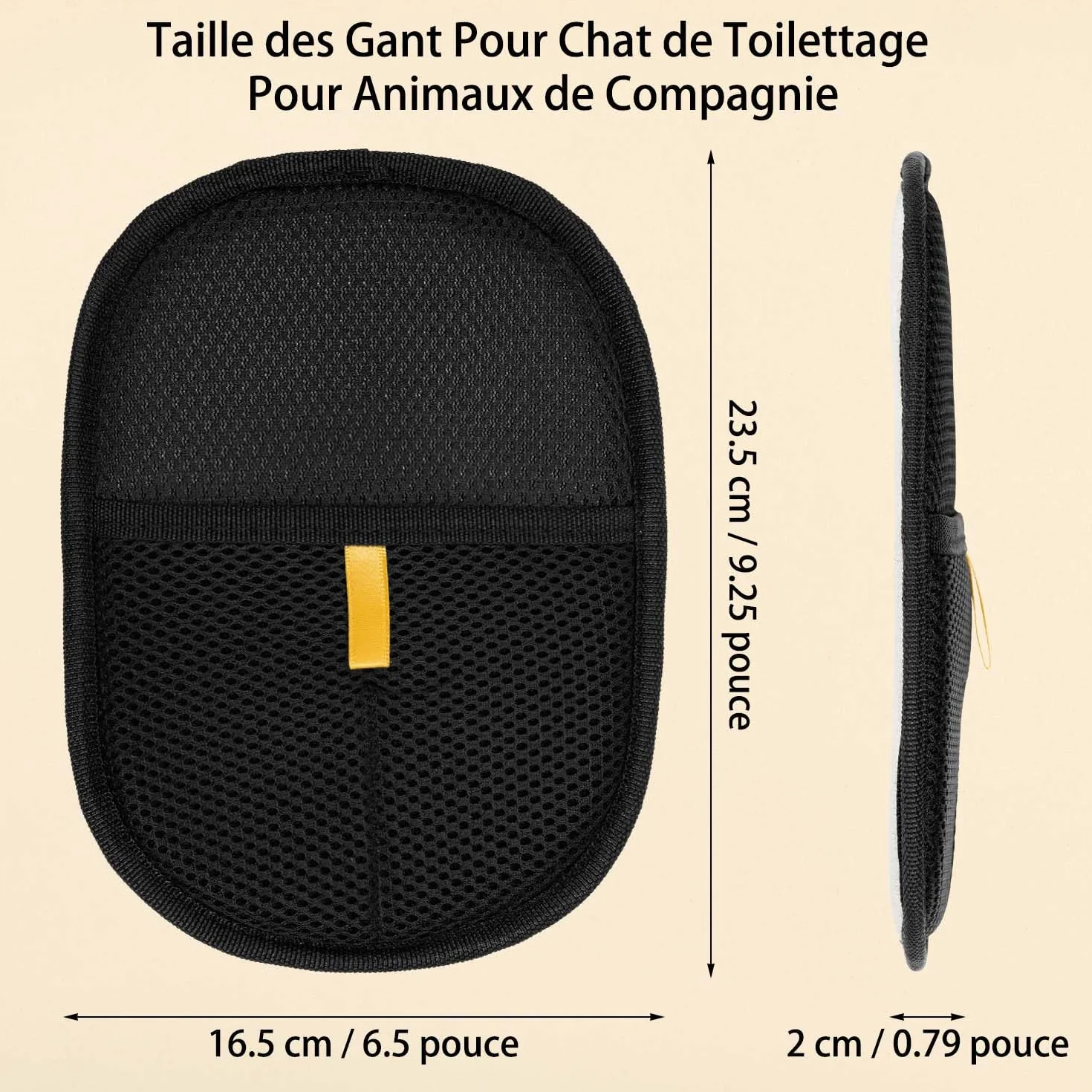 Gant Anti Poils Animaux Double Face Réutilisable Brosse pour Lavage Démêlage Toilettage Canapé Meubles Tapis Siège Auto