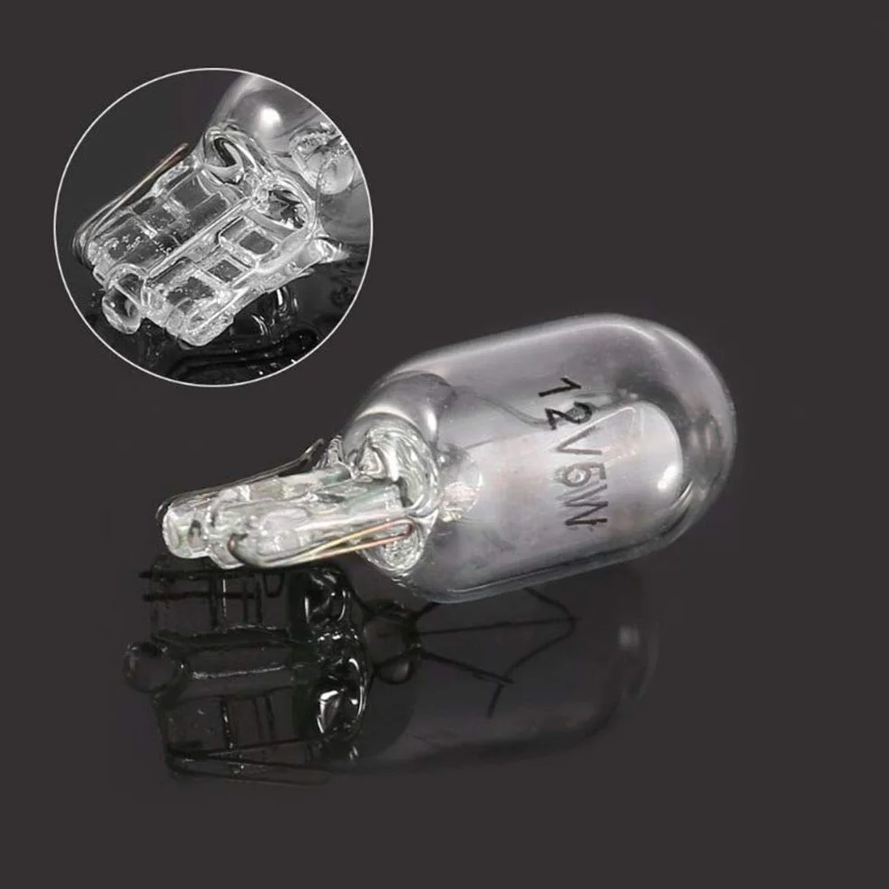 Ampoules halogènes T10 W5W 12V 5W Blanc Chaud Feux de Plaque d'immatriculation Voiture